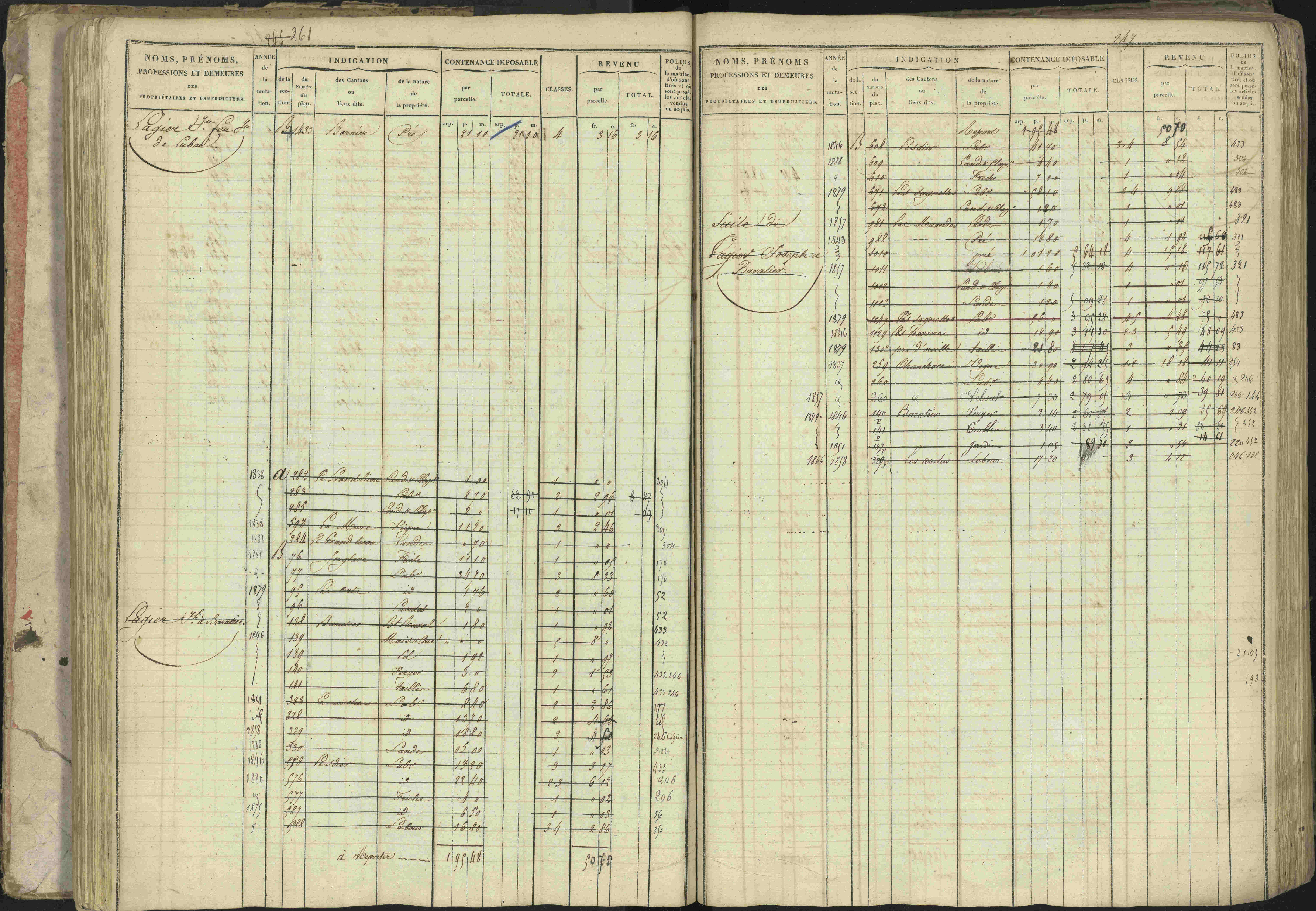 Baratier - 3 P 202/1 - 3 P 202/1 - Matrice, folios 1-440.