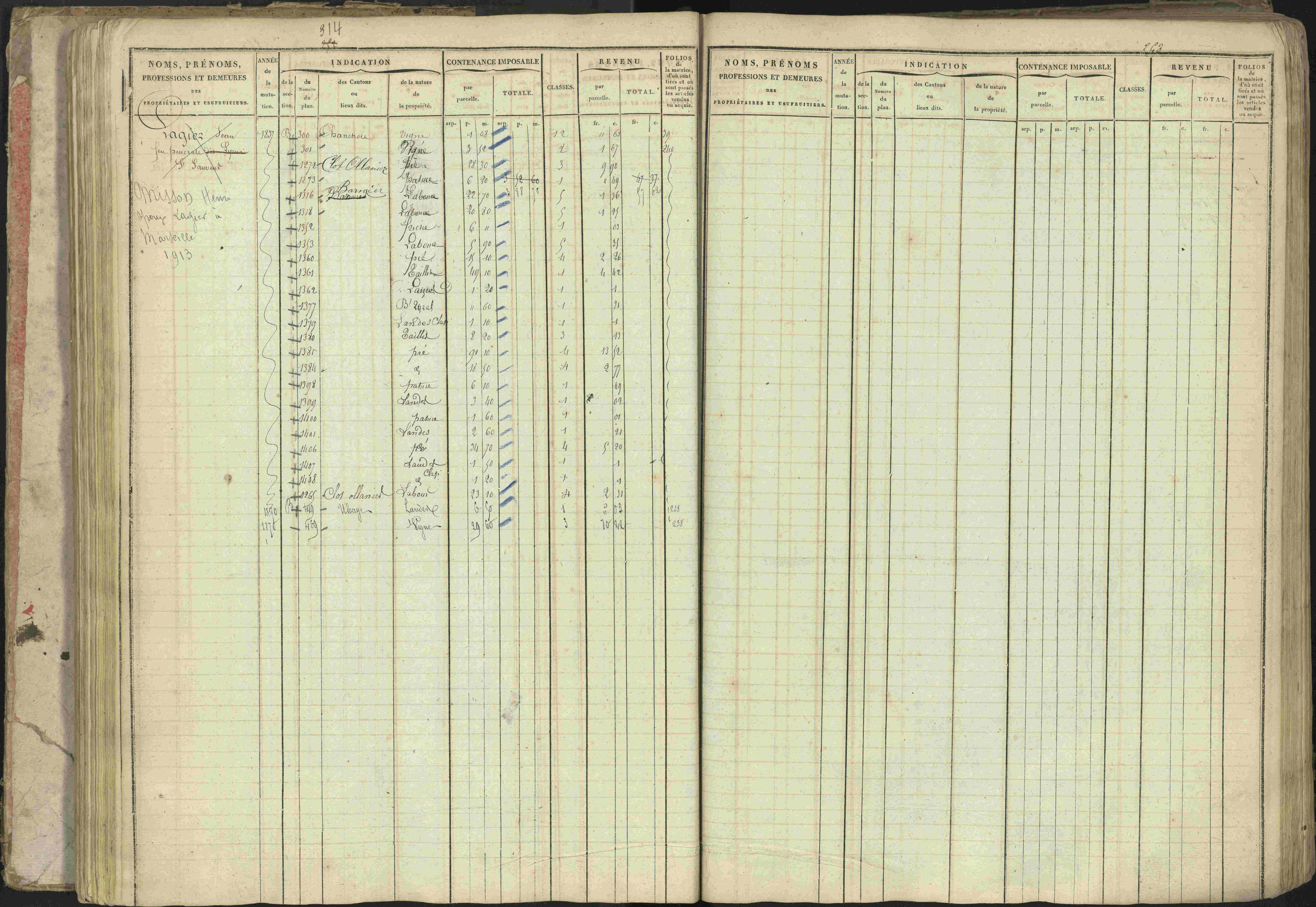 Baratier - 3 P 202/1 - 3 P 202/1 - Matrice, folios 1-440.