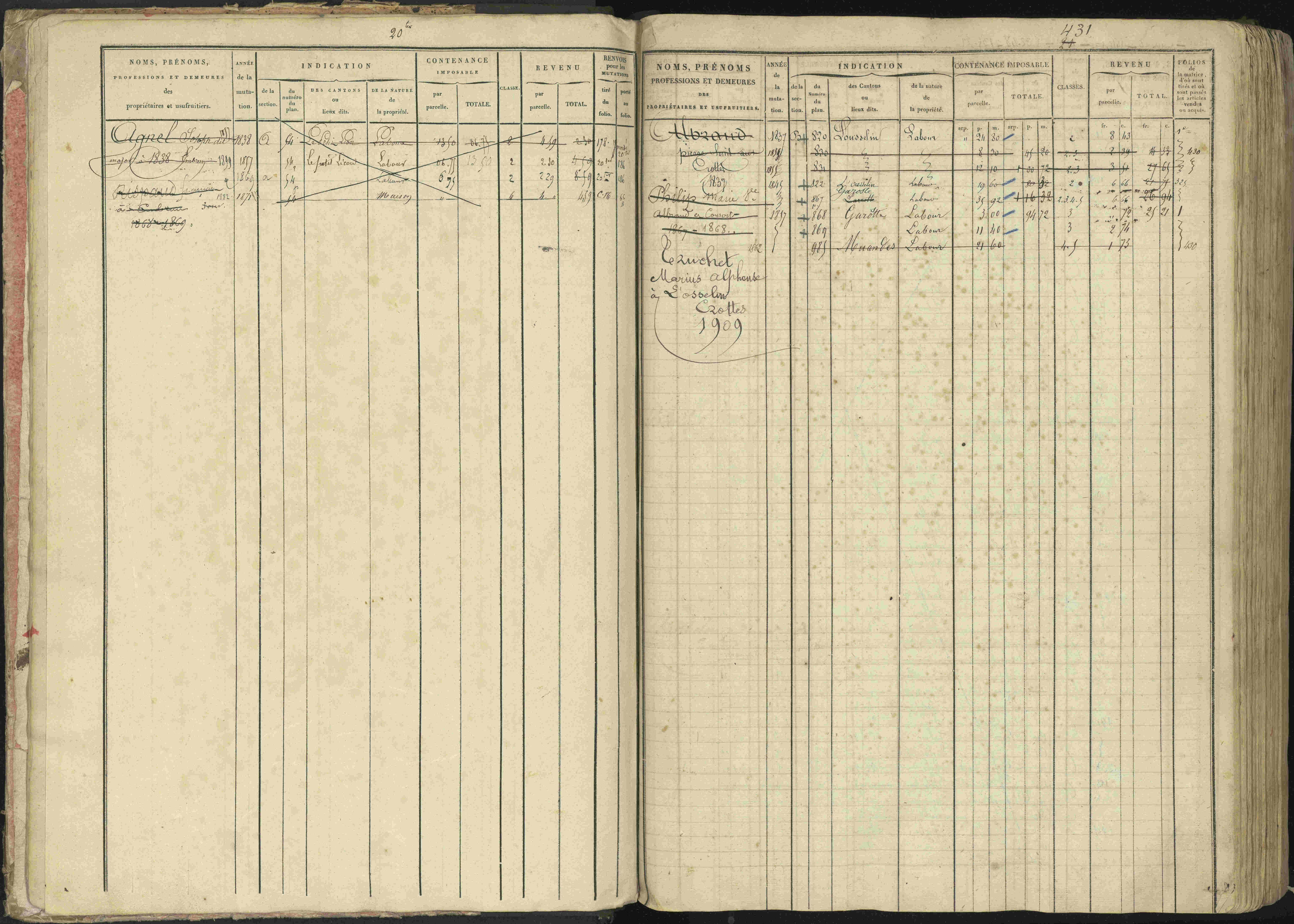 Baratier - 3 P 202/1 - 3 P 202/1 - Matrice, folios 1-440.