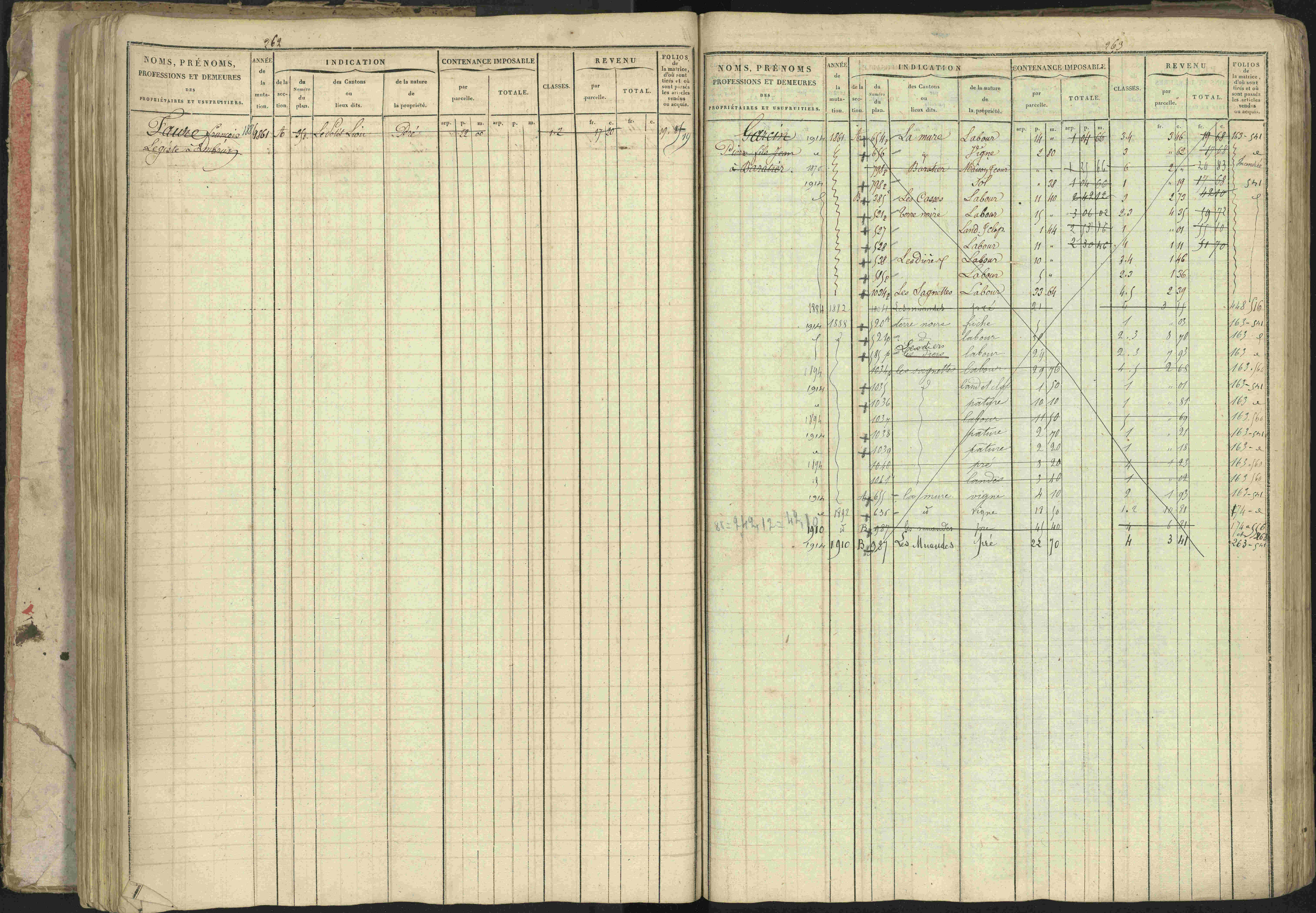 Baratier - 3 P 202/1 - 3 P 202/1 - Matrice, folios 1-440.