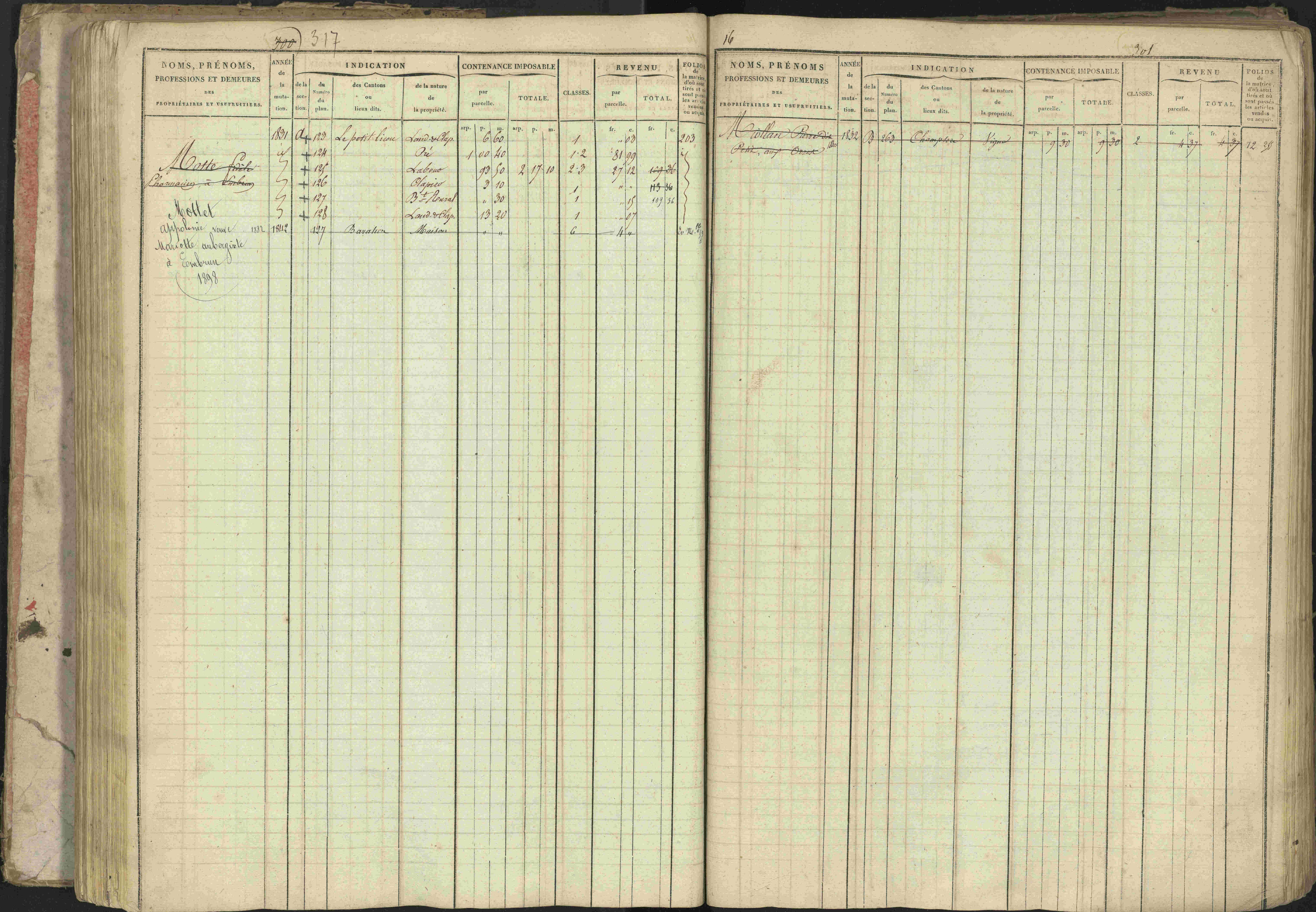 Baratier - 3 P 202/1 - 3 P 202/1 - Matrice, folios 1-440.
