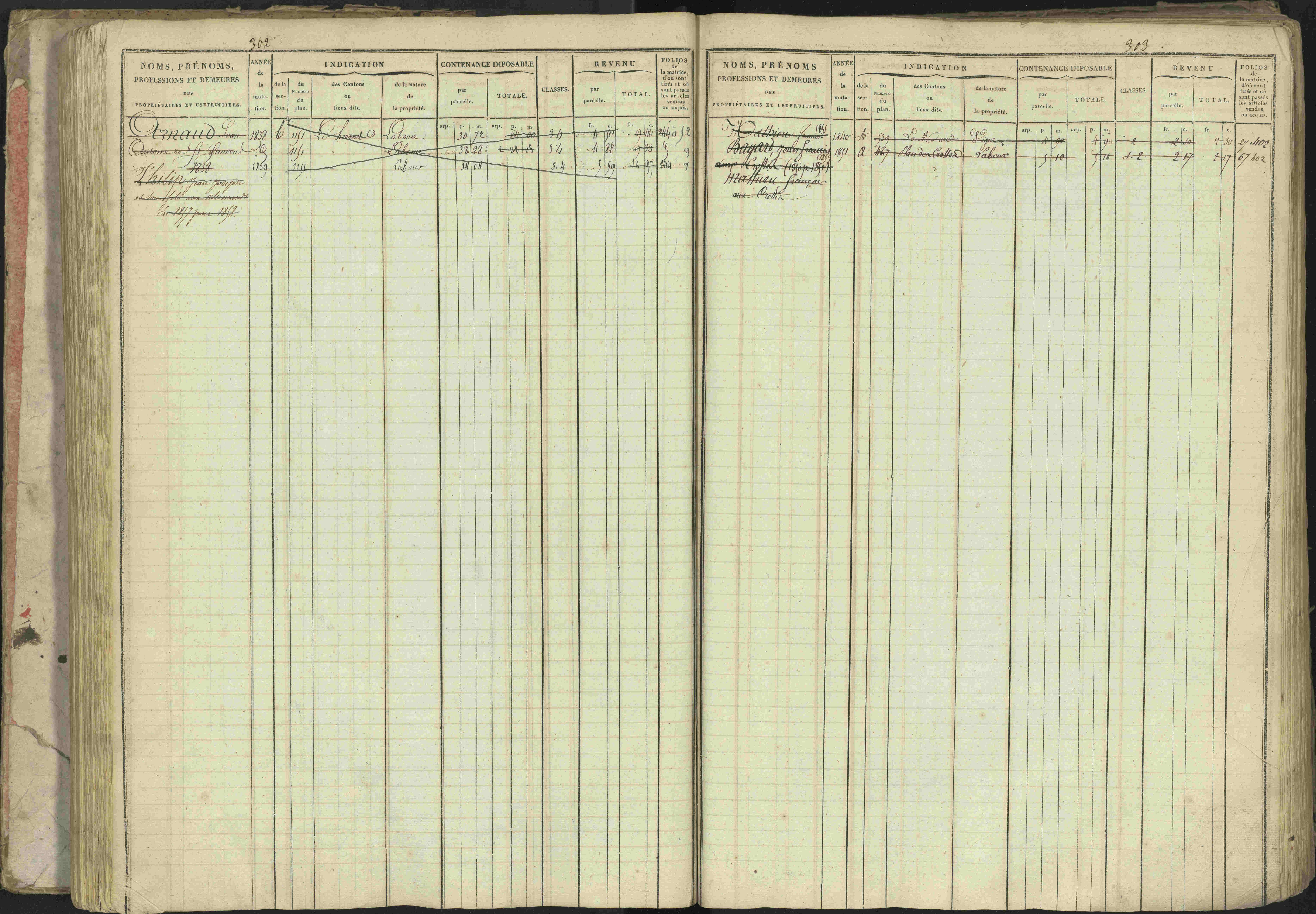 Baratier - 3 P 202/1 - 3 P 202/1 - Matrice, folios 1-440.