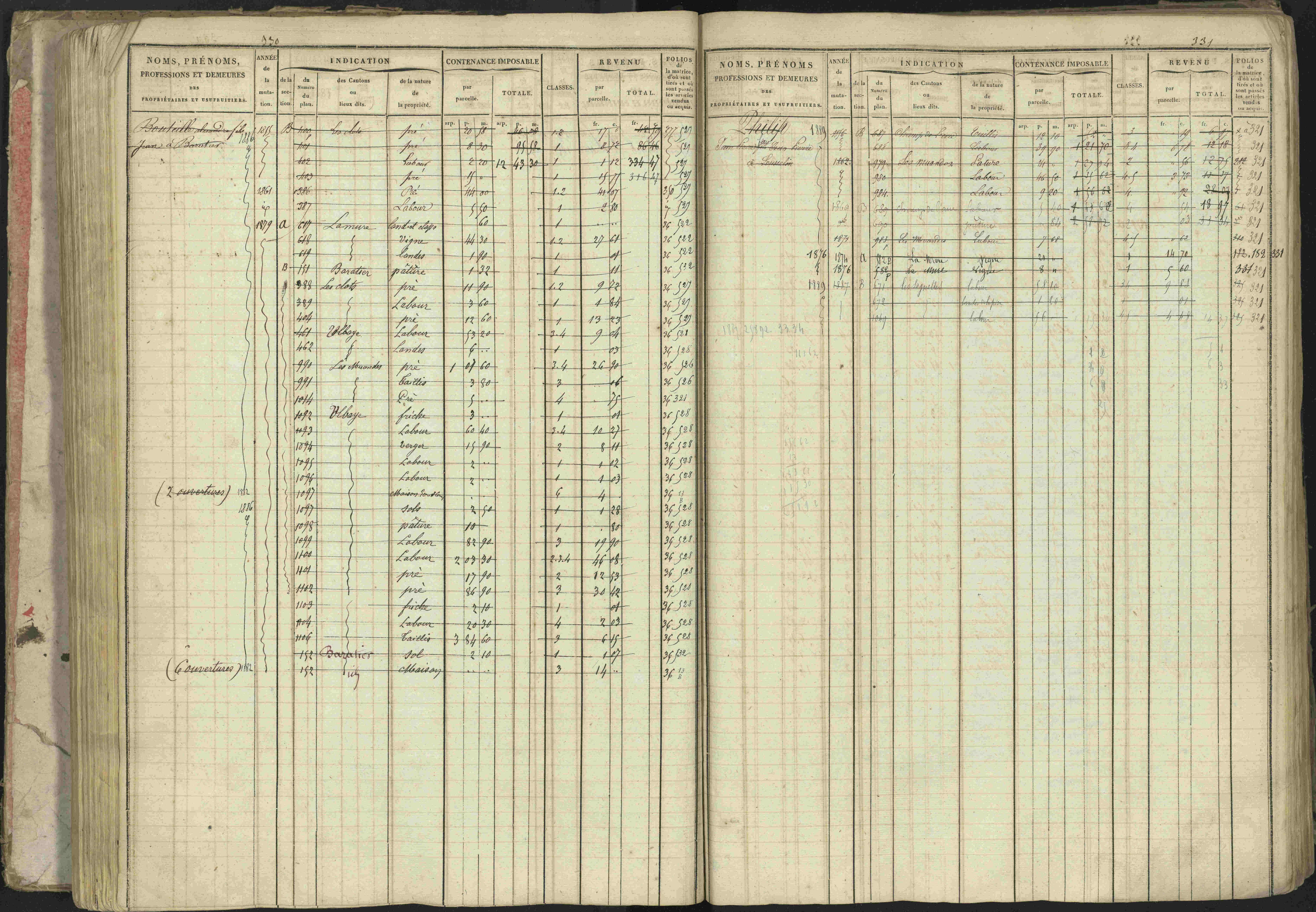 Baratier - 3 P 202/1 - 3 P 202/1 - Matrice, folios 1-440.