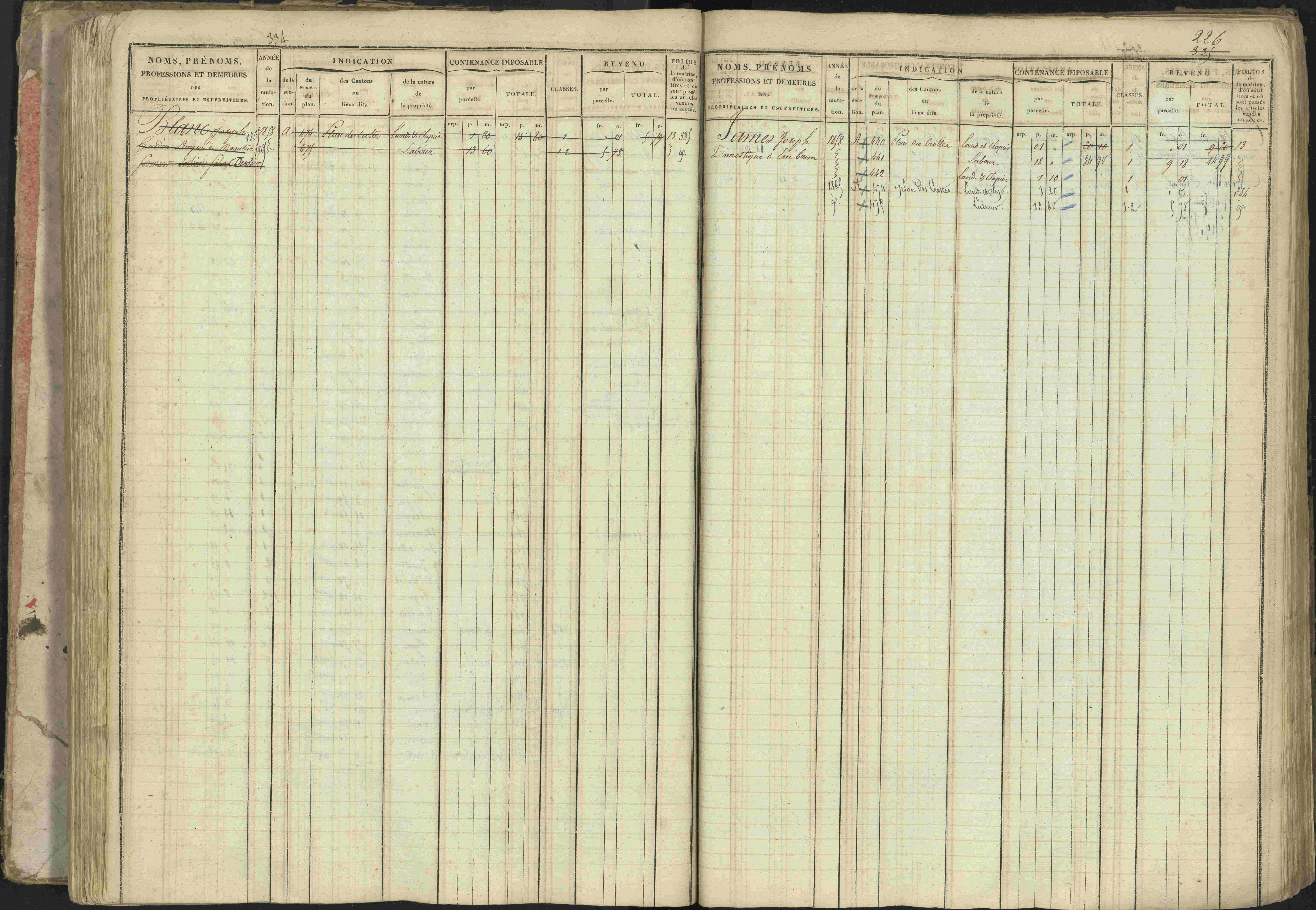Baratier - 3 P 202/1 - 3 P 202/1 - Matrice, folios 1-440.