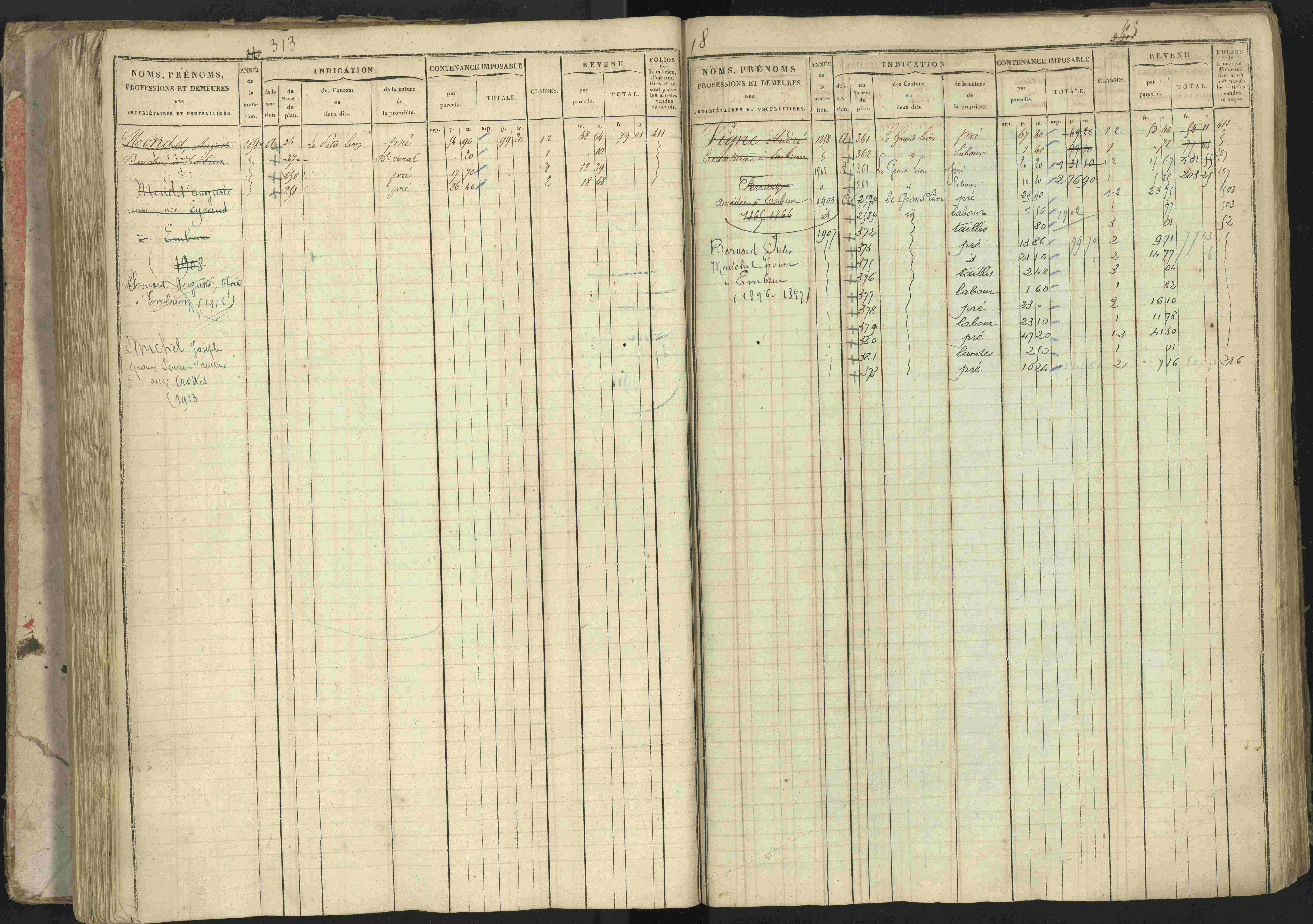 Baratier - 3 P 202/1 - 3 P 202/1 - Matrice, folios 1-440.
