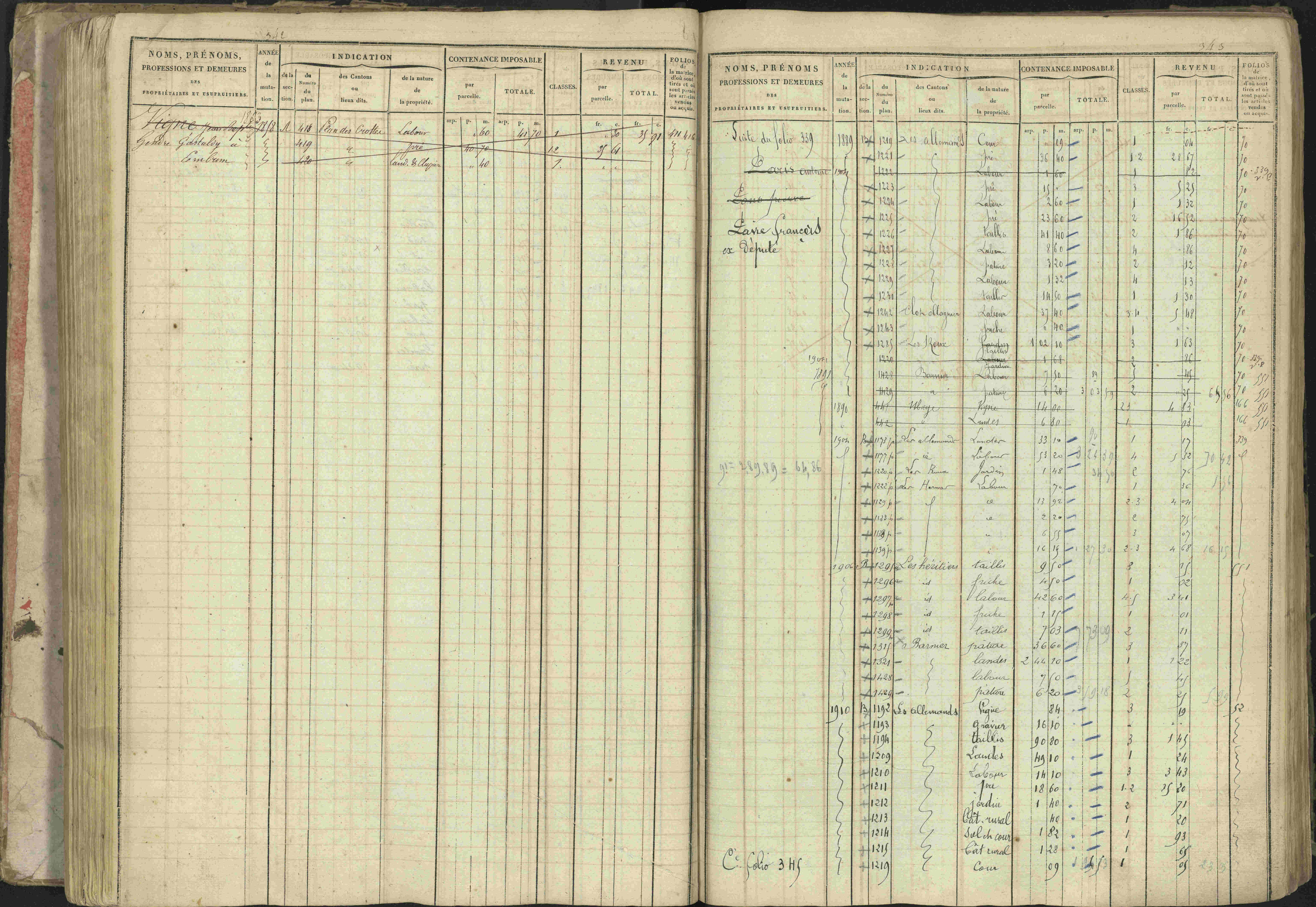 Baratier - 3 P 202/1 - 3 P 202/1 - Matrice, folios 1-440.