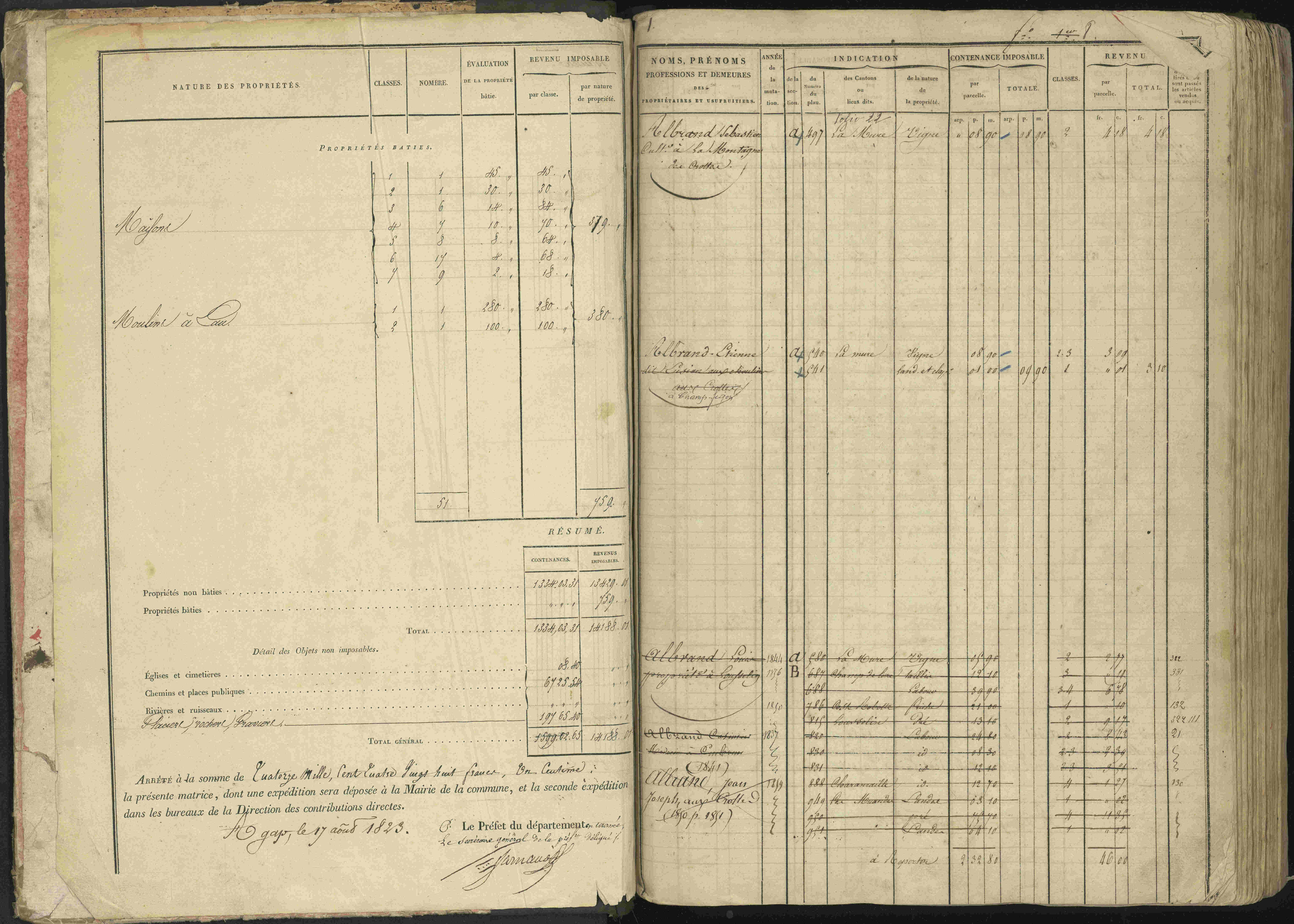 Baratier - 3 P 202/1 - 3 P 202/1 - Matrice, folios 1-440.
