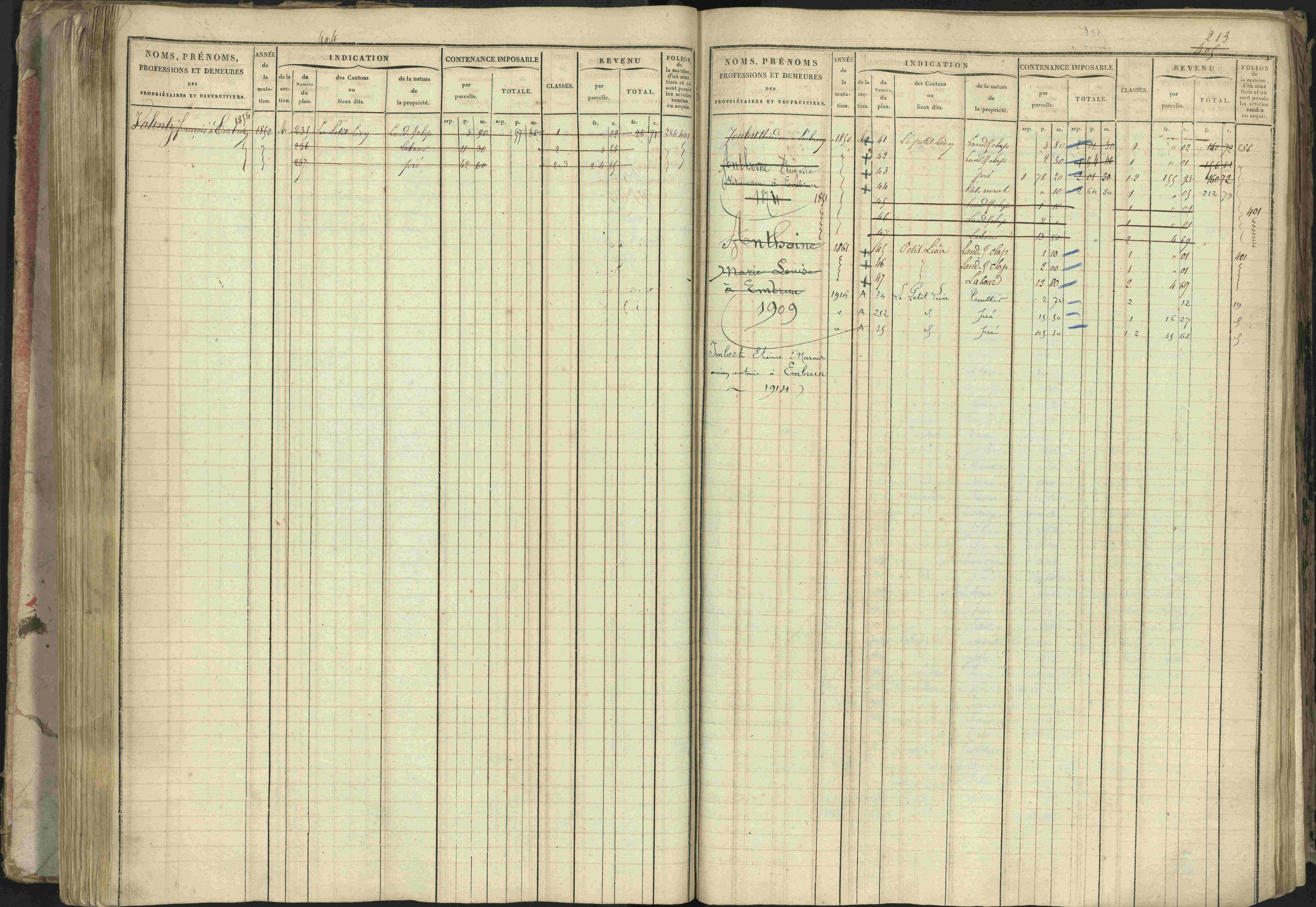 Baratier - 3 P 202/1 - 3 P 202/1 - Matrice, folios 1-440.