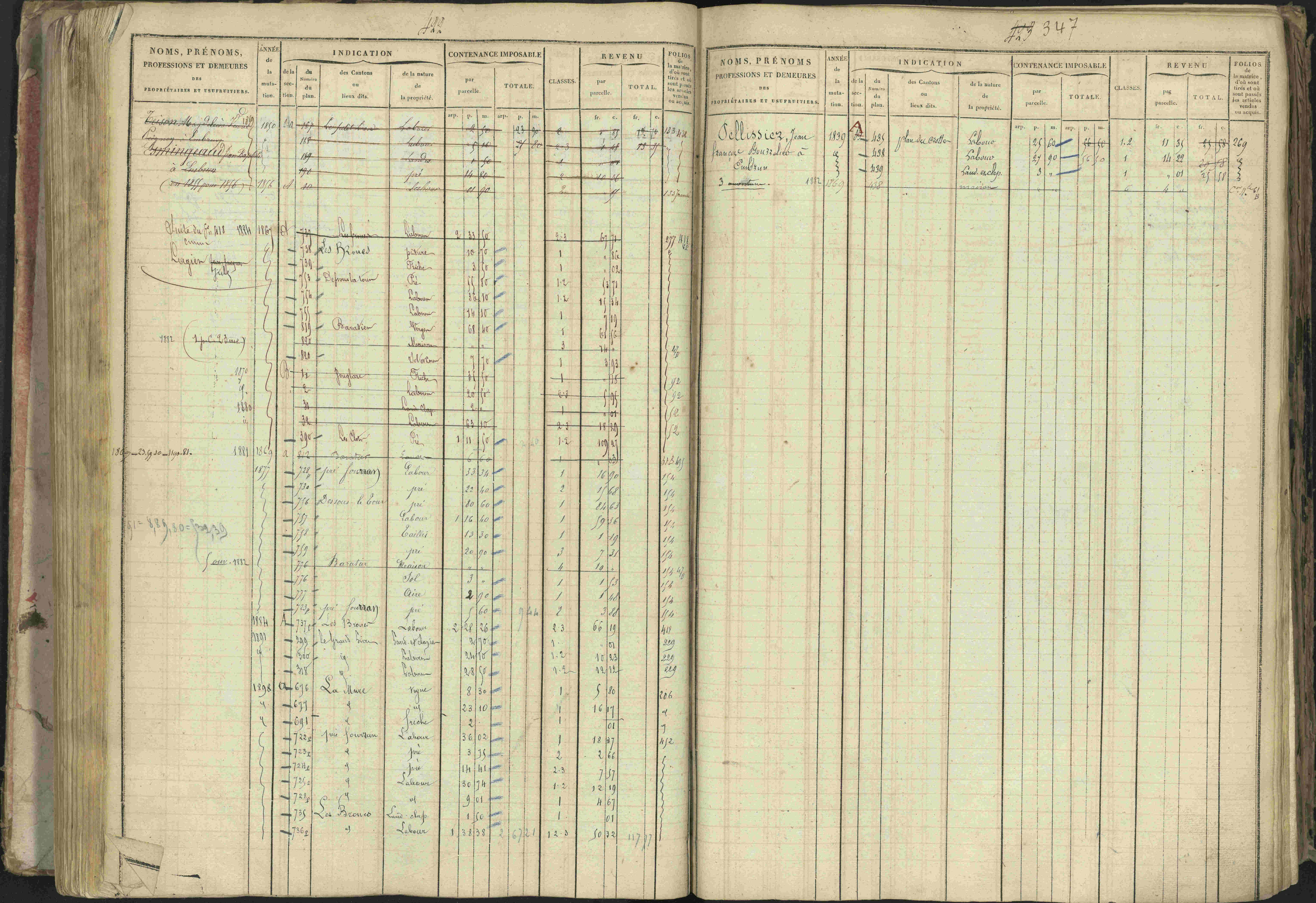Baratier - 3 P 202/1 - 3 P 202/1 - Matrice, folios 1-440.