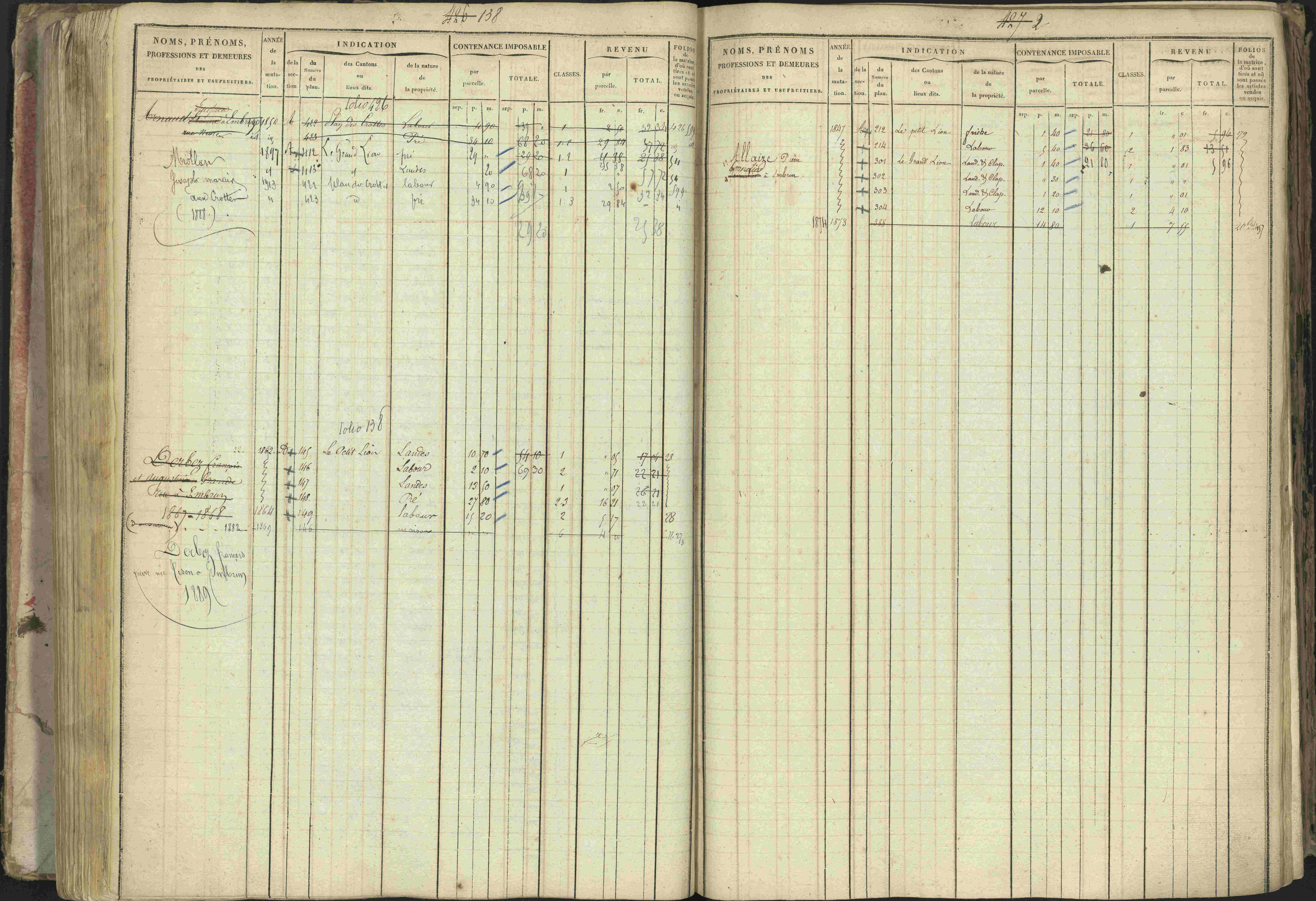 Baratier - 3 P 202/1 - 3 P 202/1 - Matrice, folios 1-440.