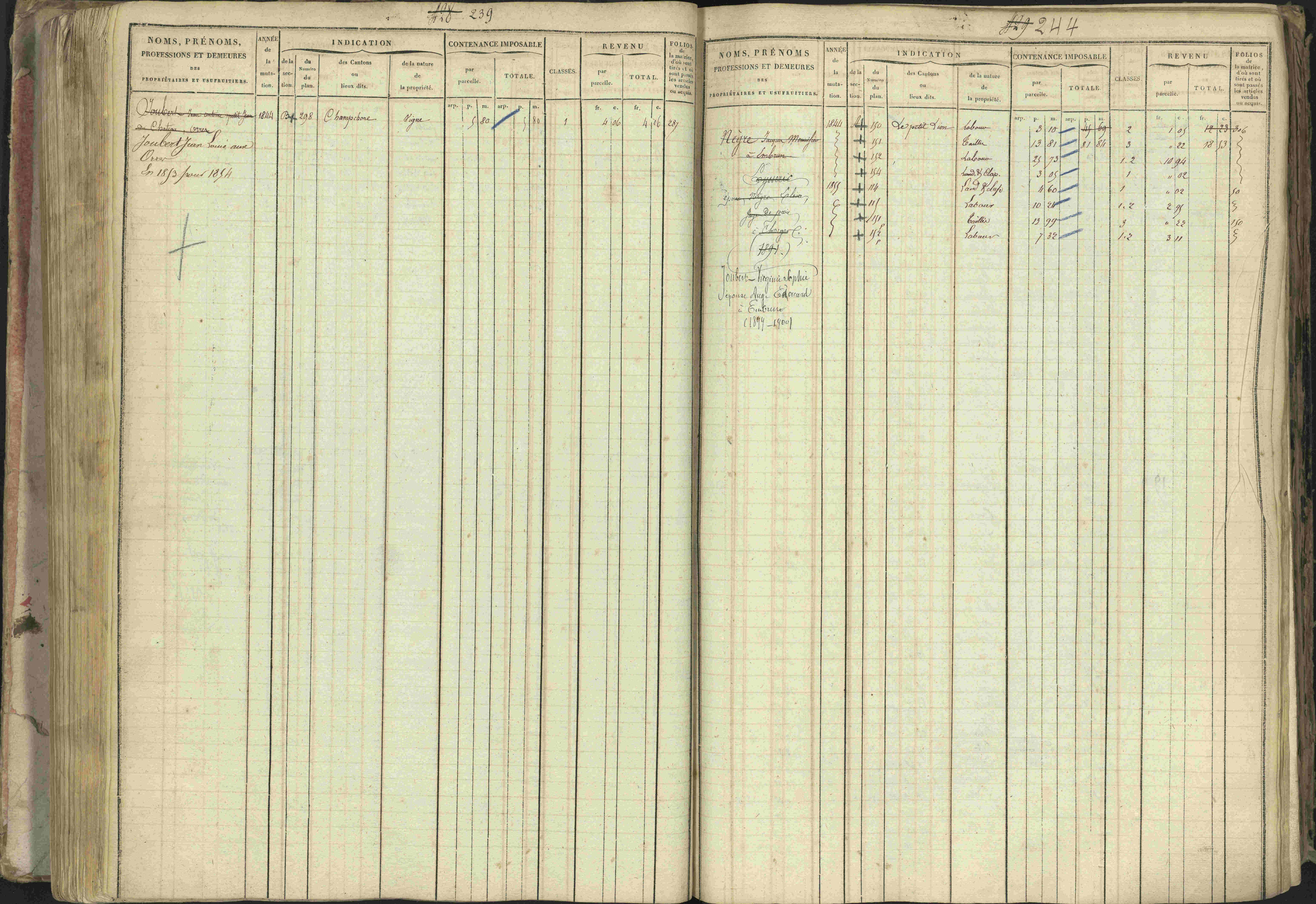 Baratier - 3 P 202/1 - 3 P 202/1 - Matrice, folios 1-440.