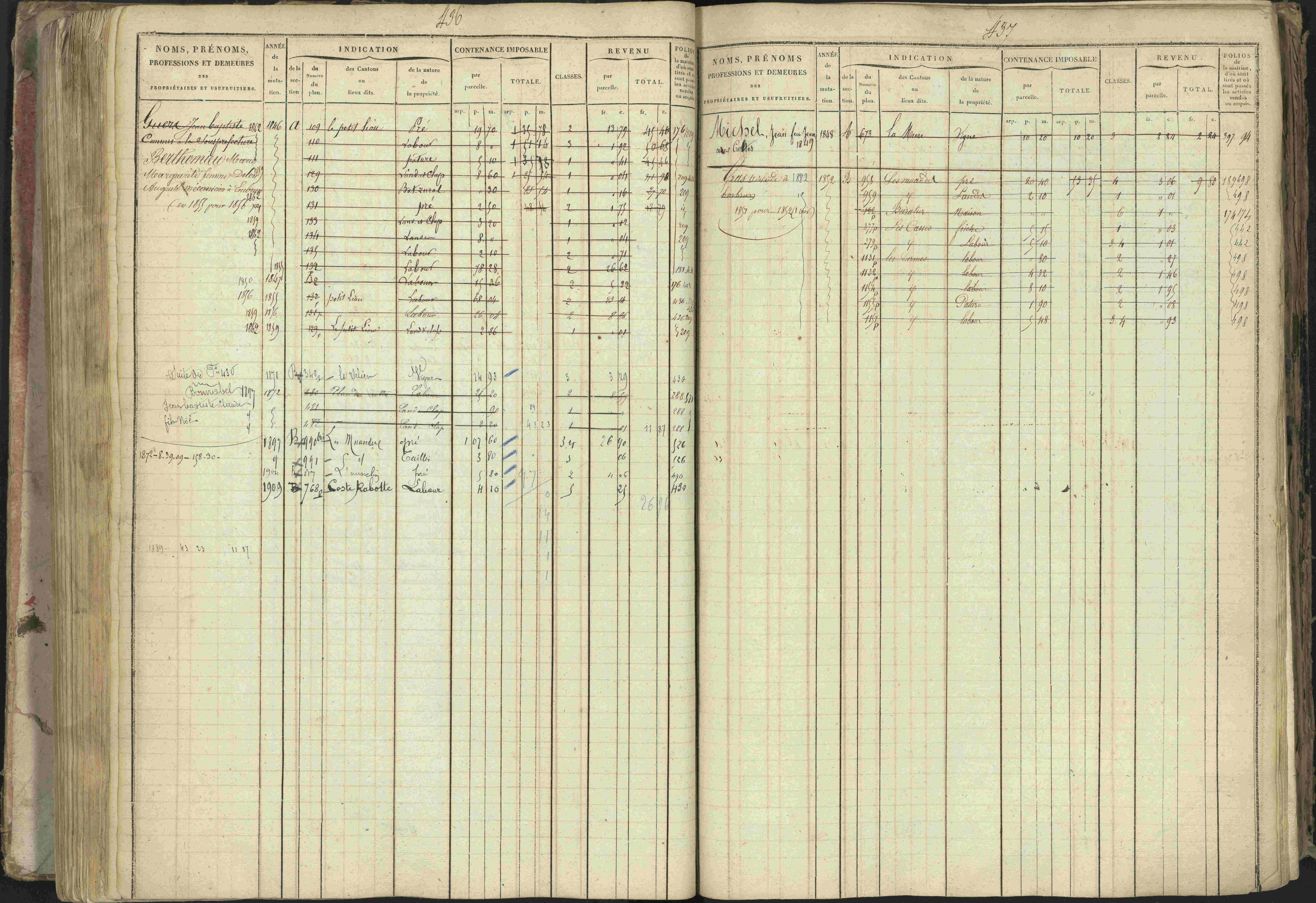 Baratier - 3 P 202/1 - 3 P 202/1 - Matrice, folios 1-440.