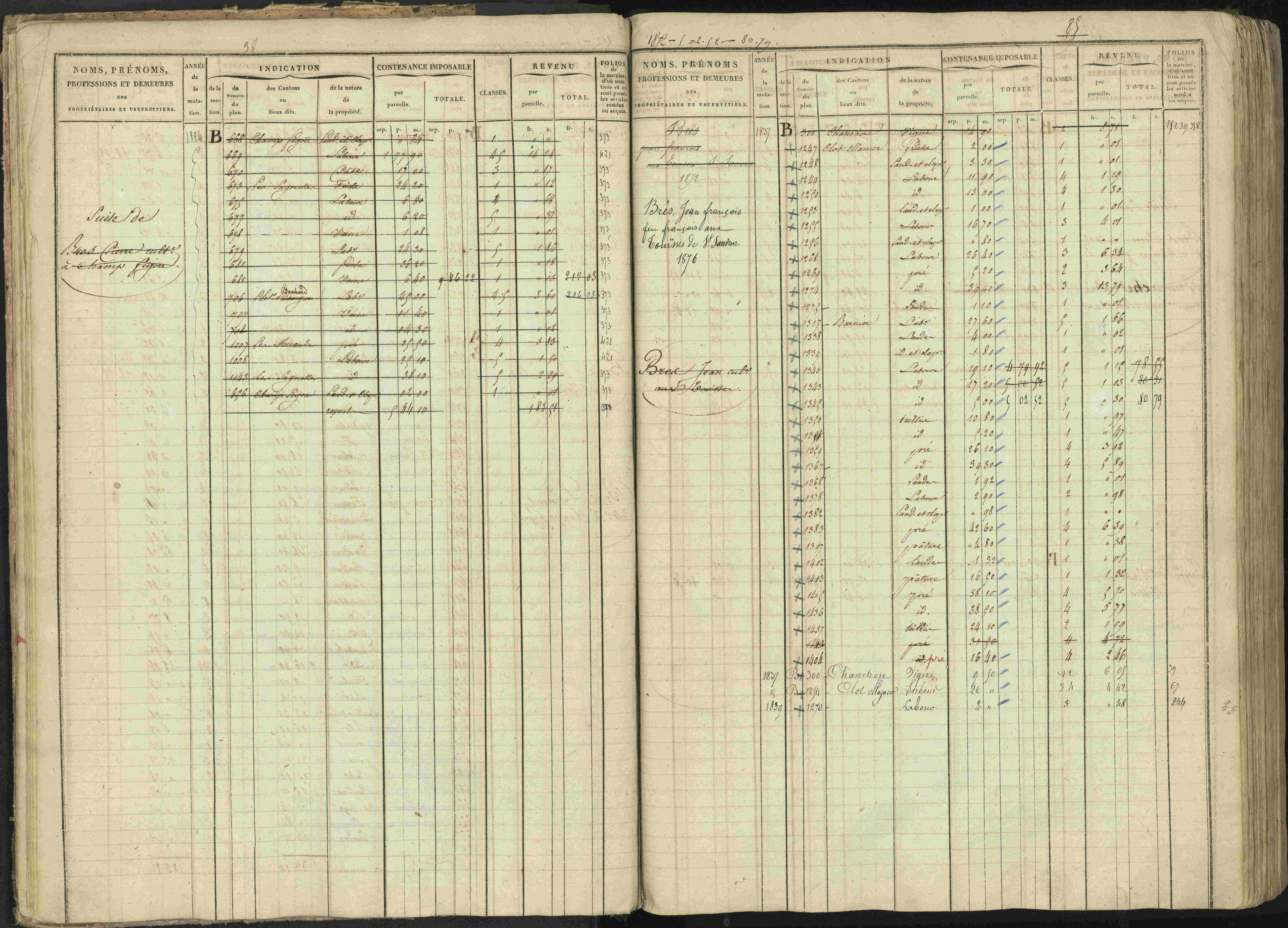 Baratier - 3 P 202/1 - 3 P 202/1 - Matrice, folios 1-440.