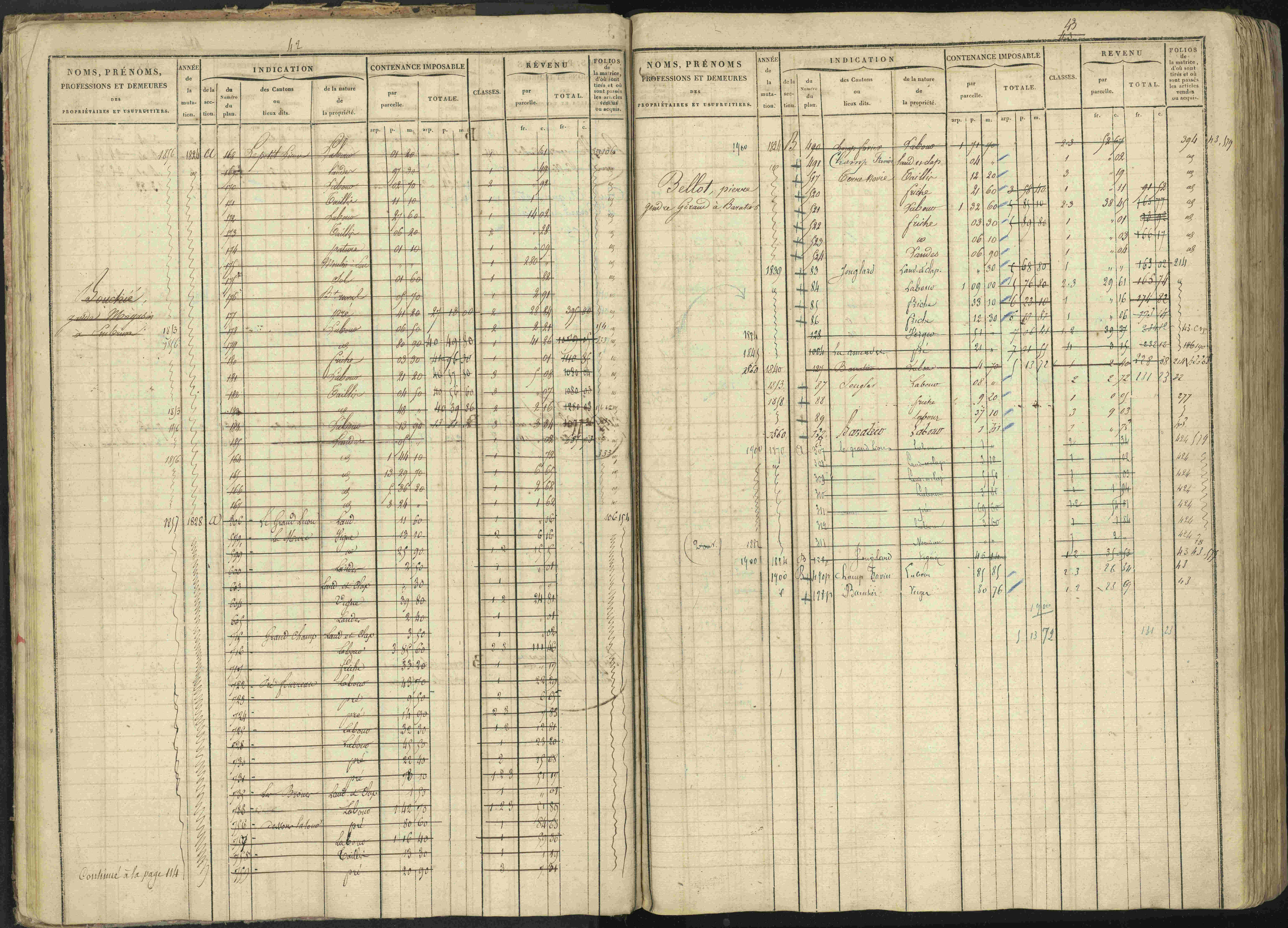Baratier - 3 P 202/1 - 3 P 202/1 - Matrice, folios 1-440.