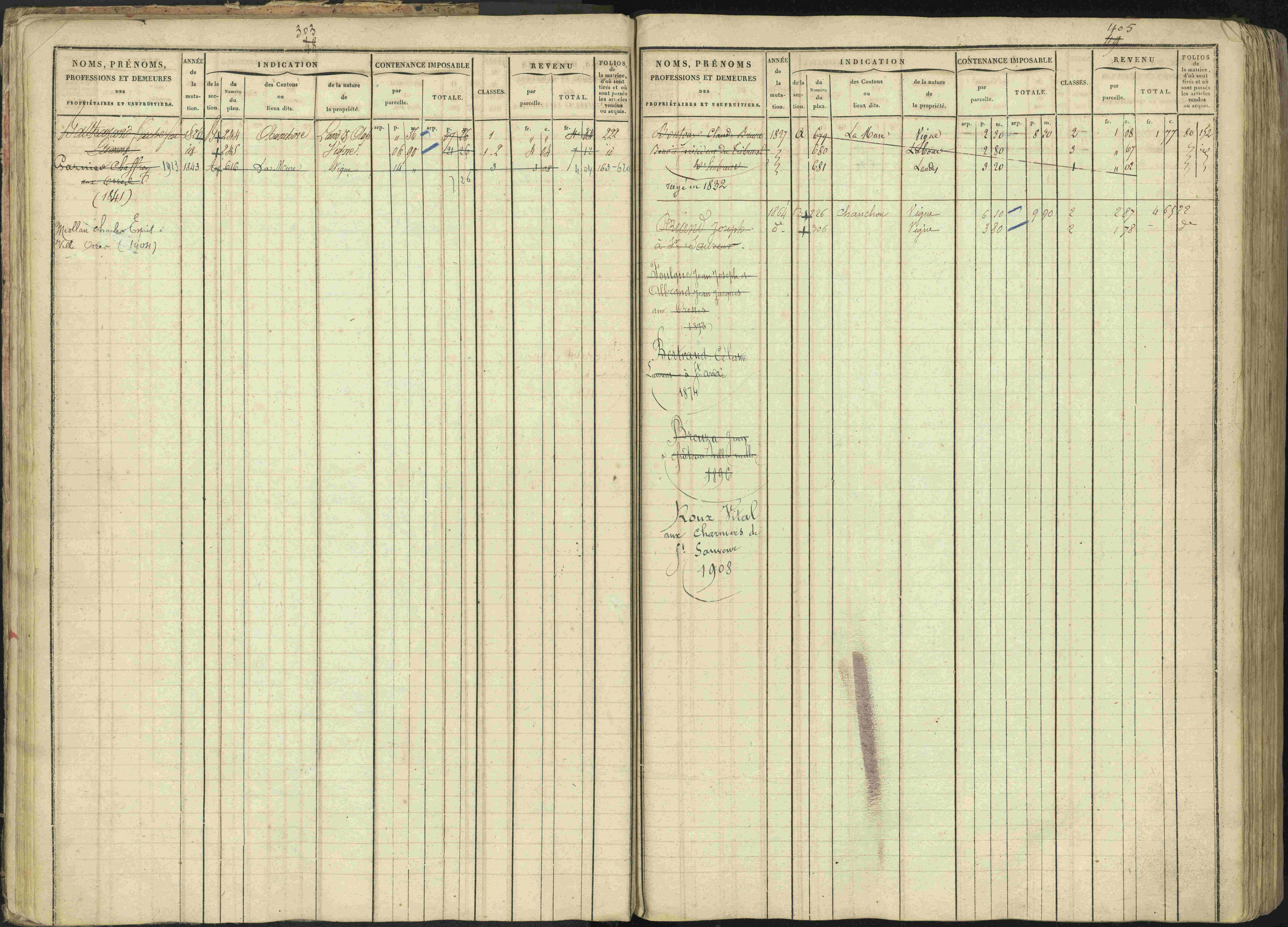 Baratier - 3 P 202/1 - 3 P 202/1 - Matrice, folios 1-440.