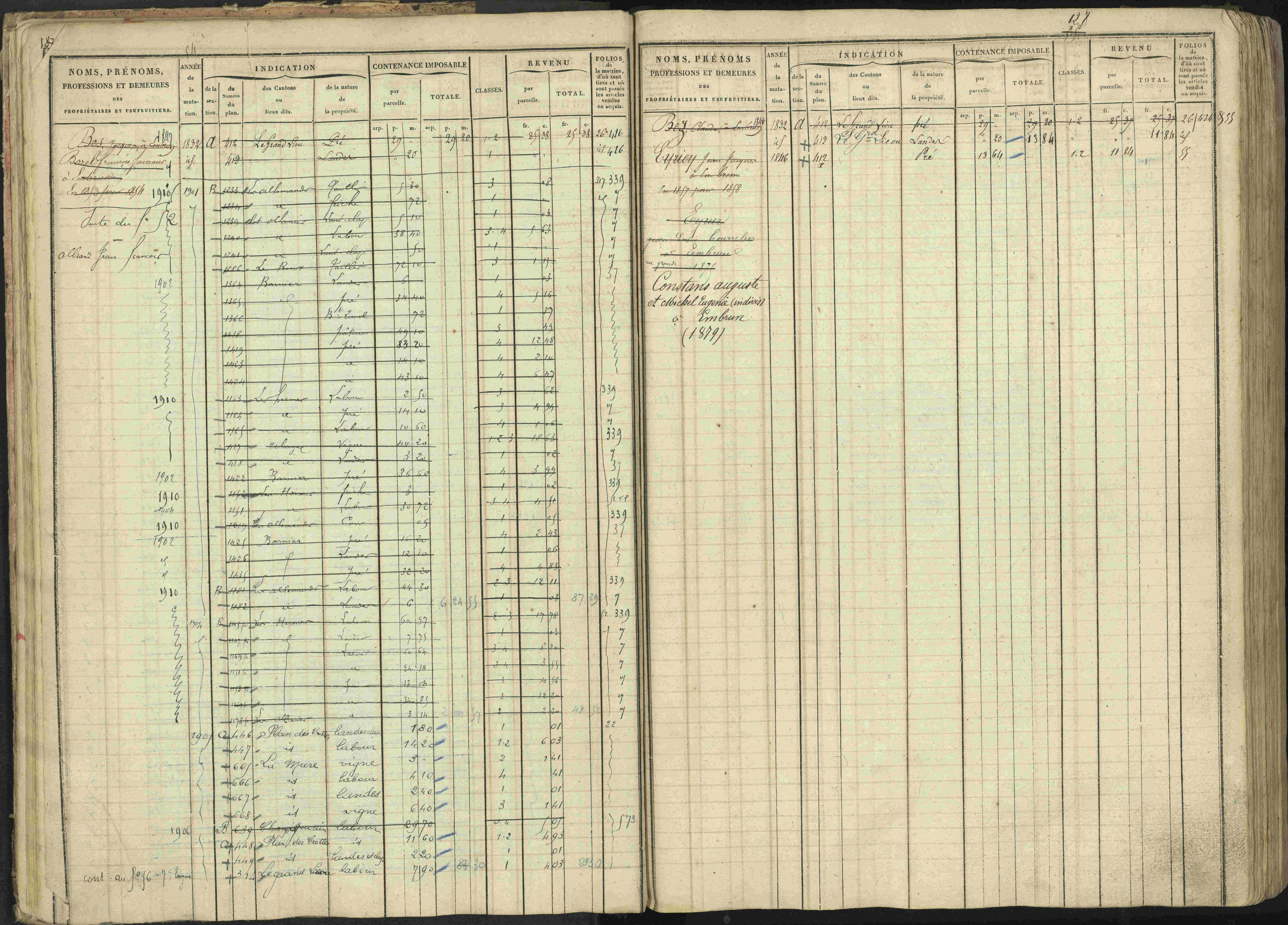 Baratier - 3 P 202/1 - 3 P 202/1 - Matrice, folios 1-440.