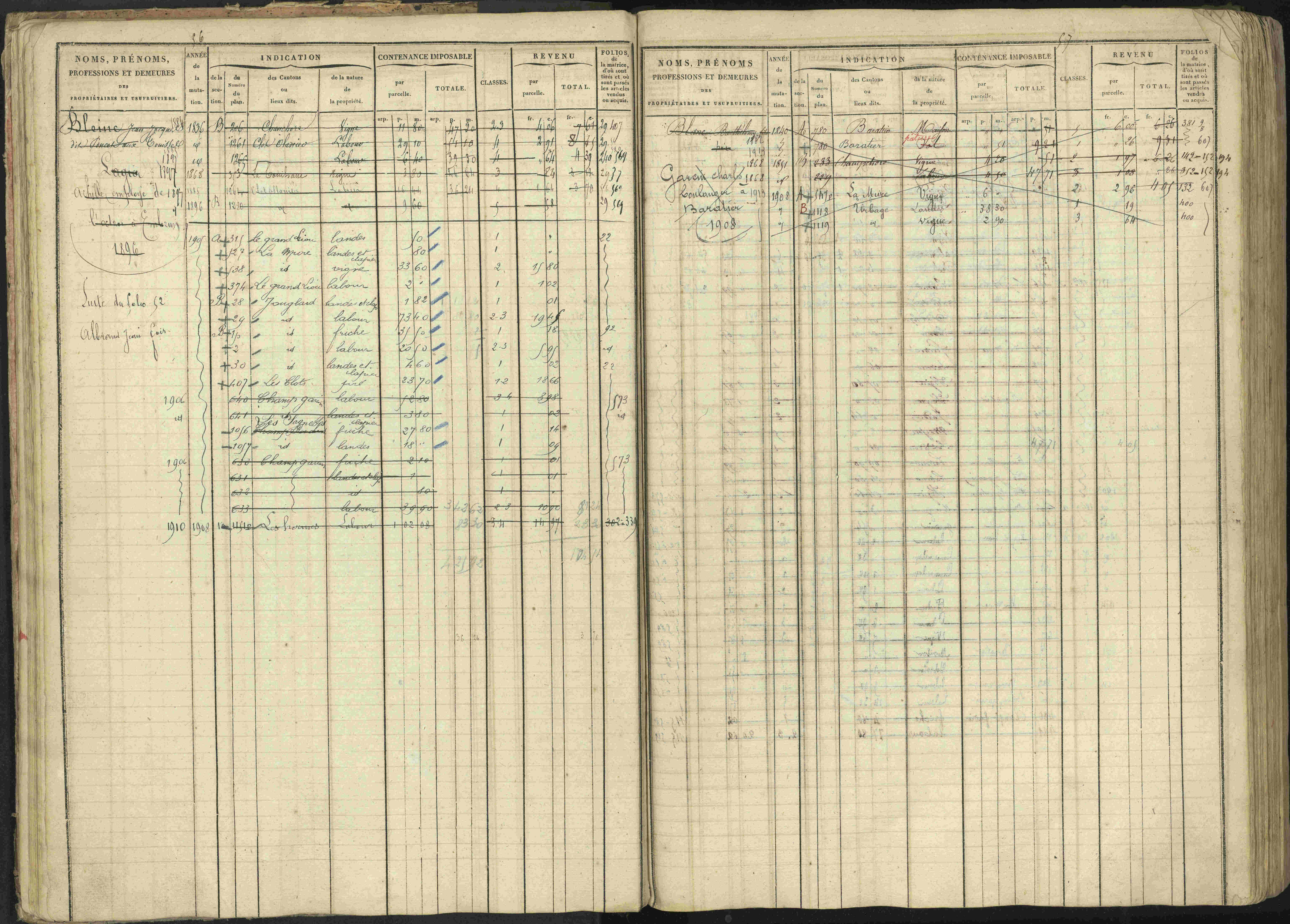 Baratier - 3 P 202/1 - 3 P 202/1 - Matrice, folios 1-440.