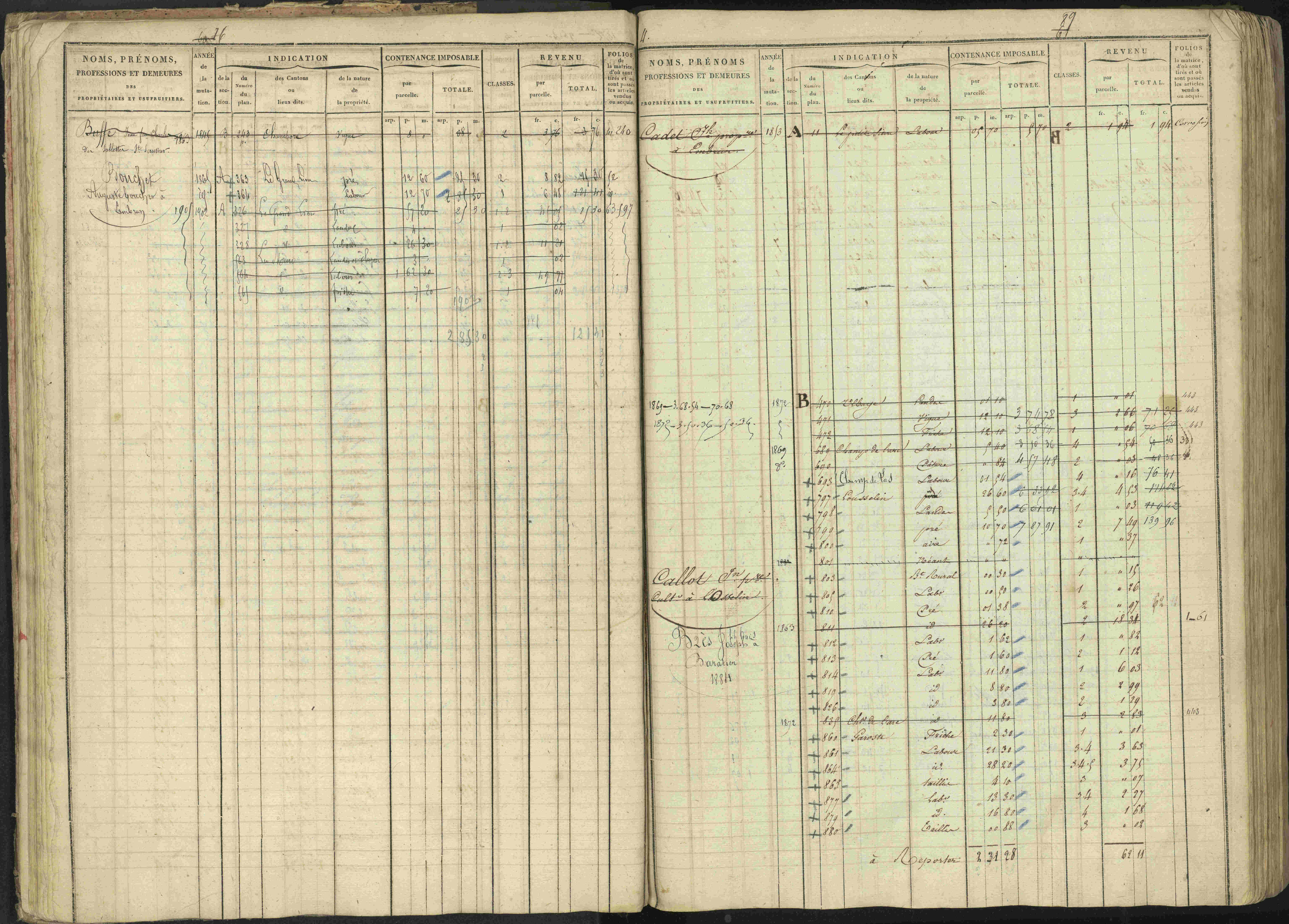 Baratier - 3 P 202/1 - 3 P 202/1 - Matrice, folios 1-440.