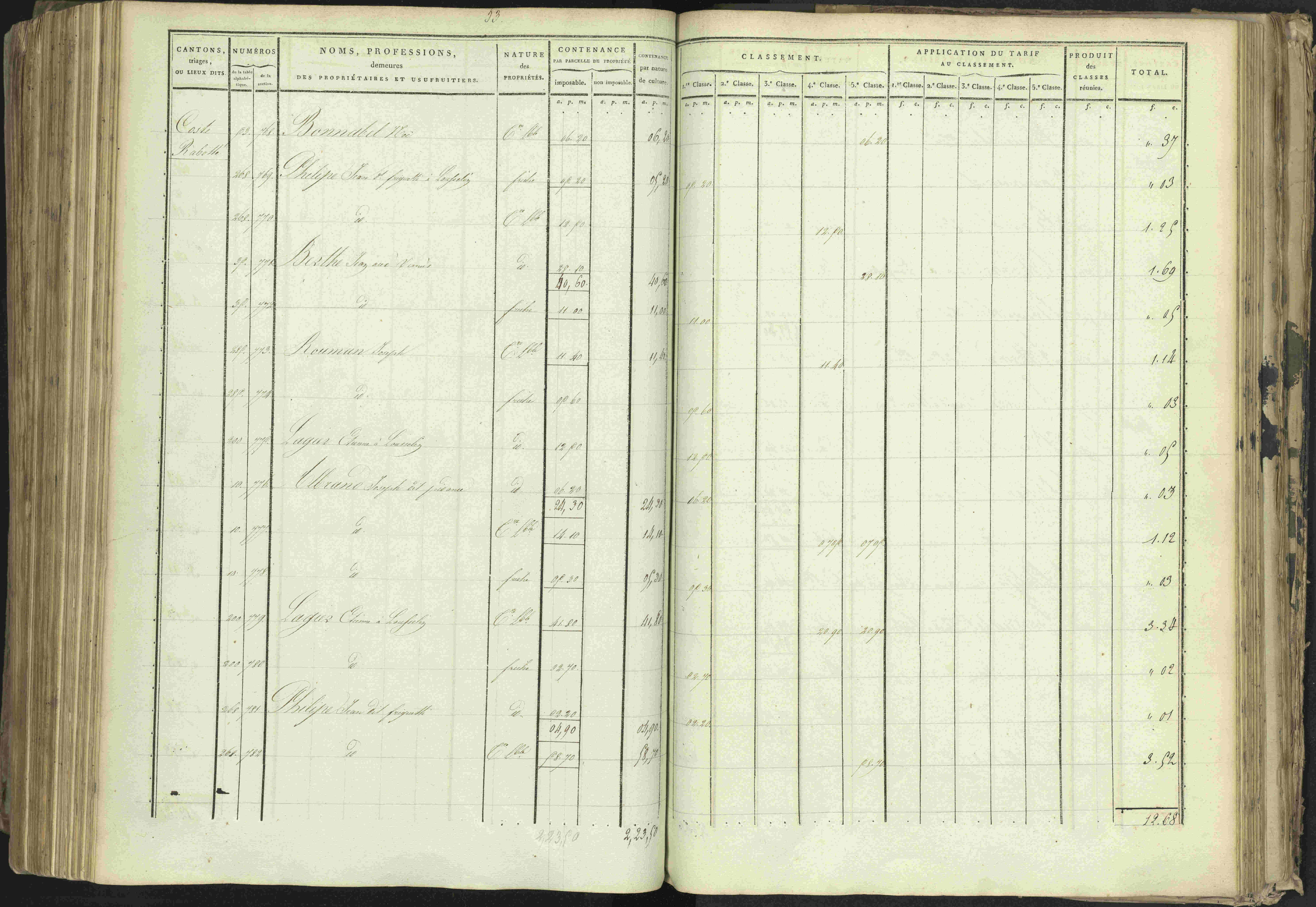 Baratier - 3 P 202/1 - 3 P 202/1 - Matrice, folios 1-440.