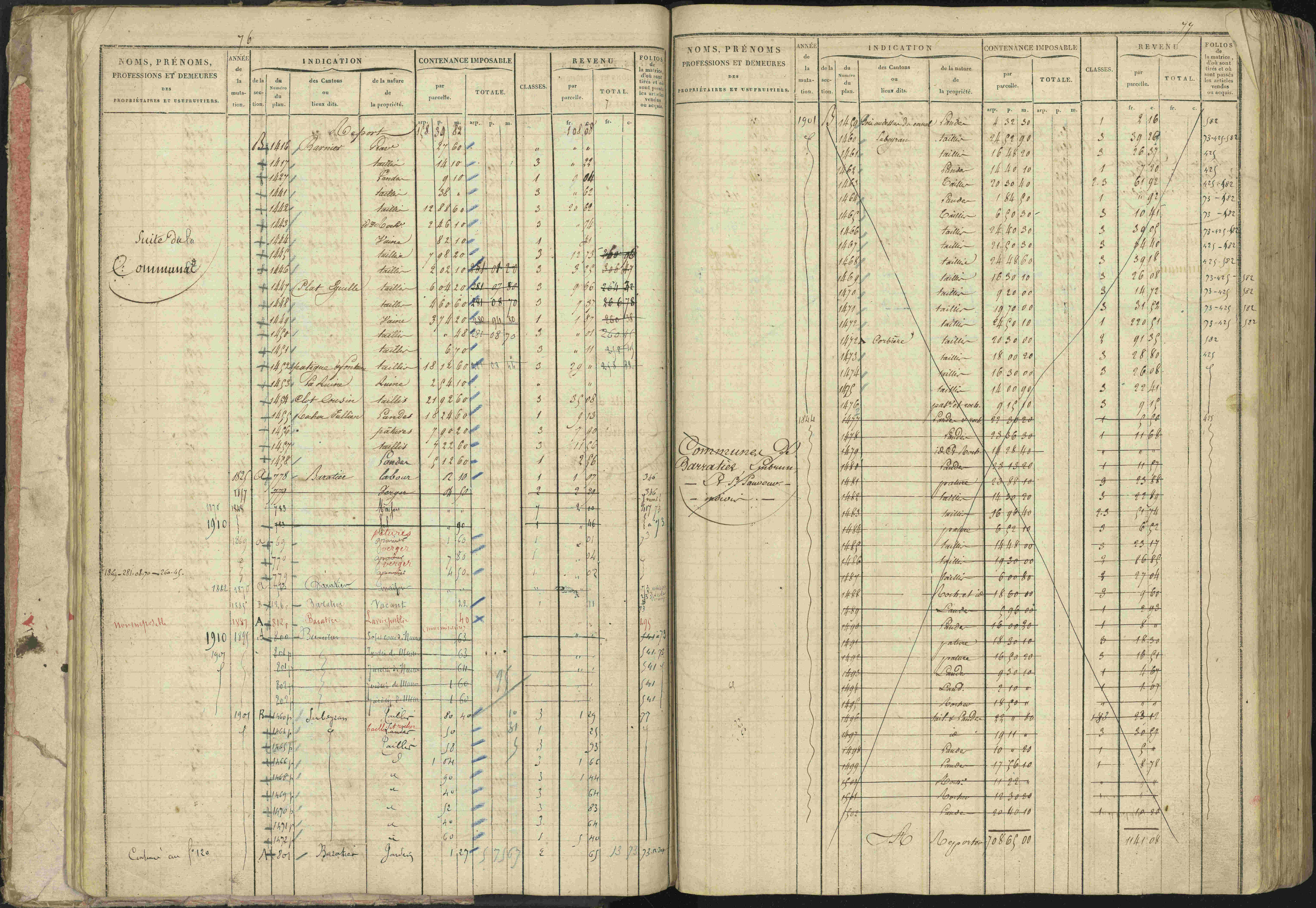 Baratier - 3 P 202/1 - 3 P 202/1 - Matrice, folios 1-440.