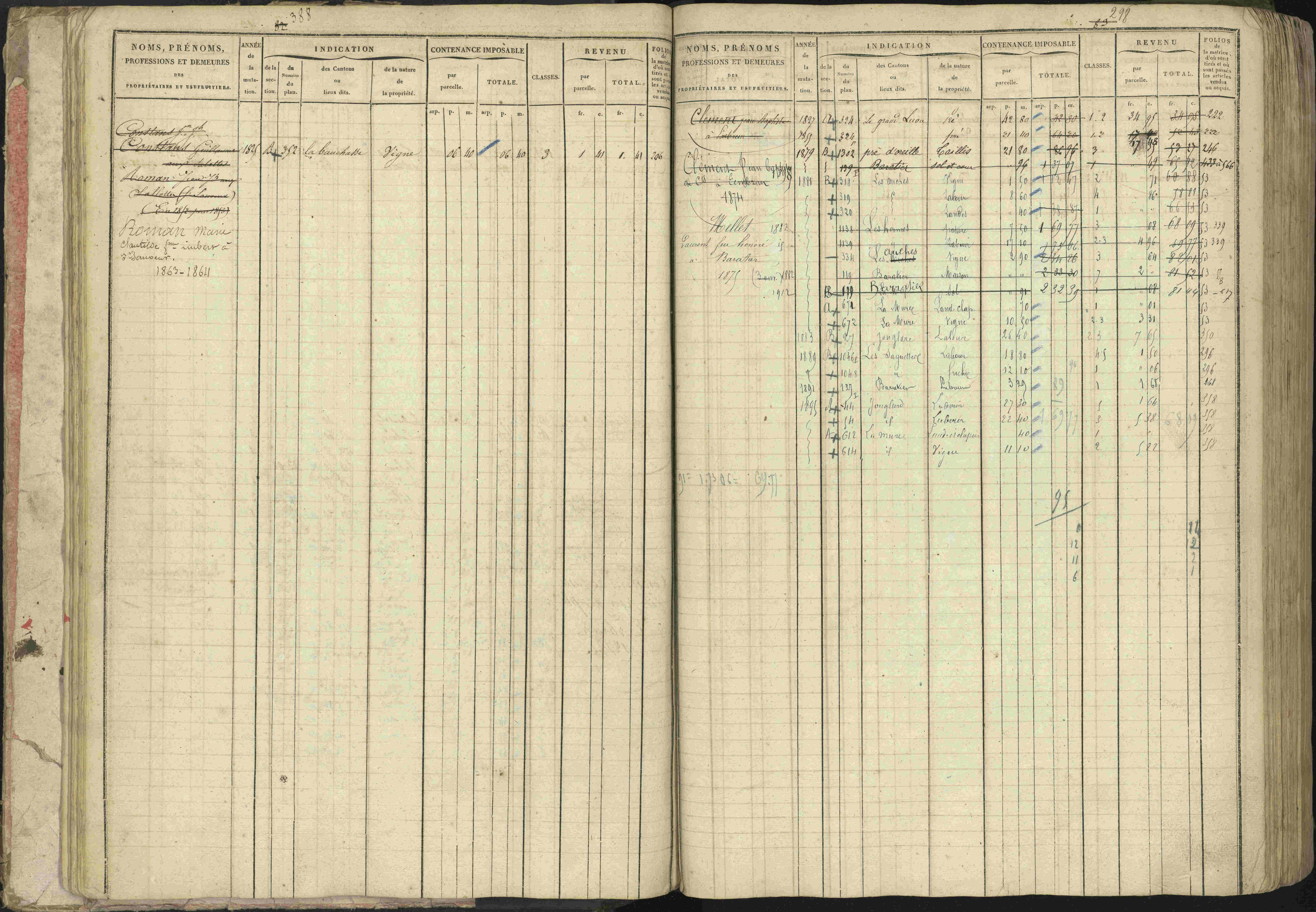Baratier - 3 P 202/1 - 3 P 202/1 - Matrice, folios 1-440.
