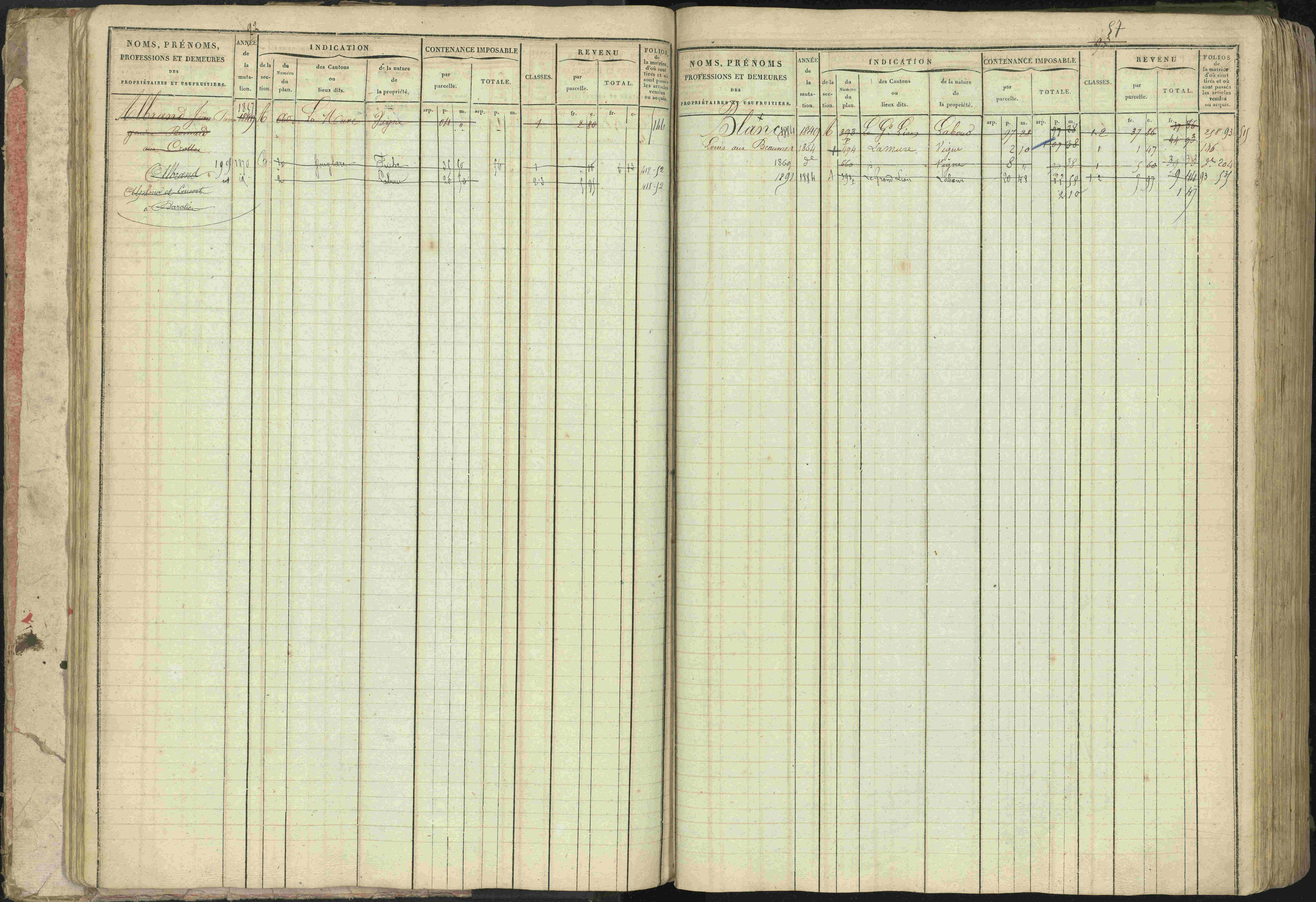 Baratier - 3 P 202/1 - 3 P 202/1 - Matrice, folios 1-440.