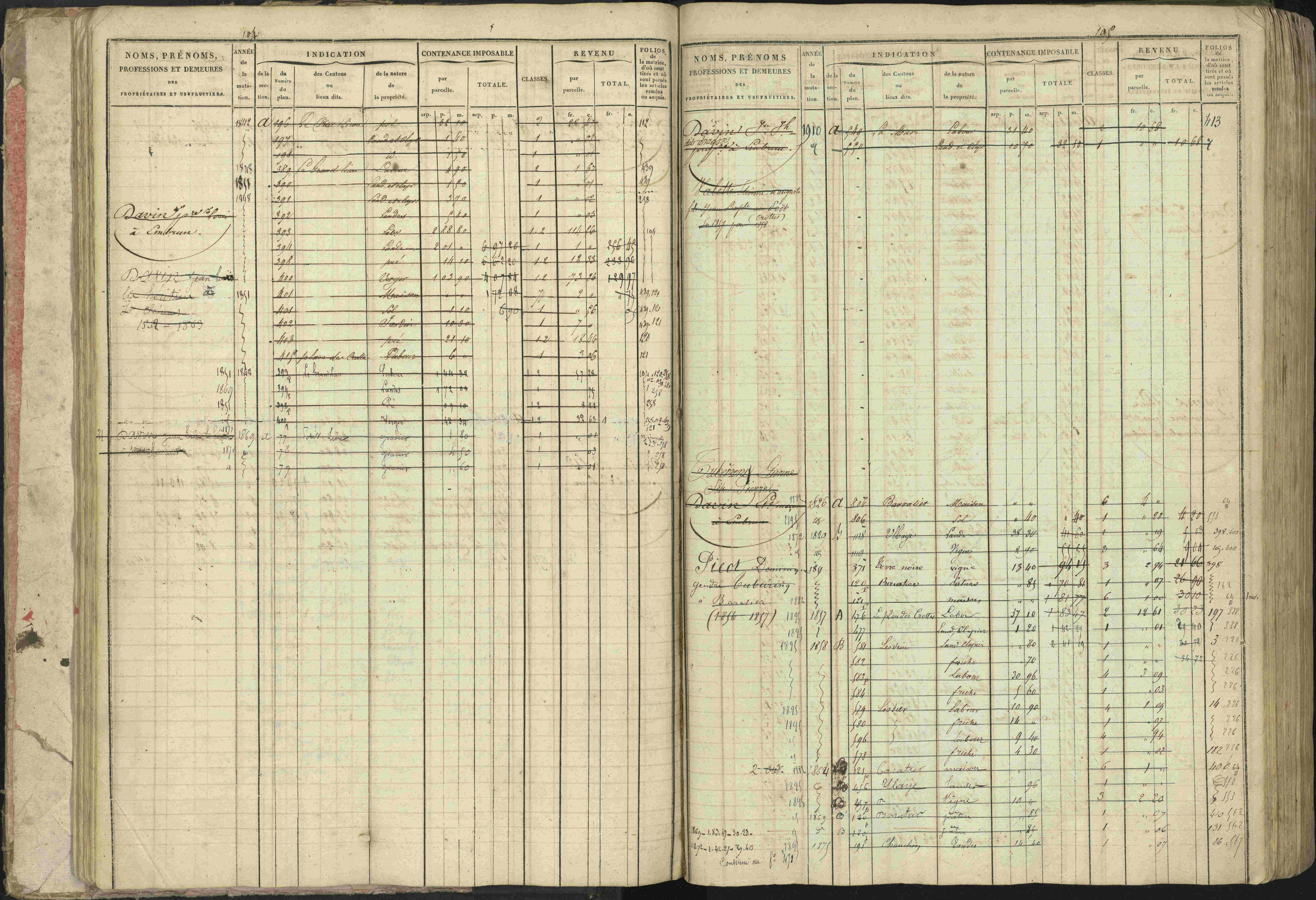 Baratier - 3 P 202/1 - 3 P 202/1 - Matrice, folios 1-440.