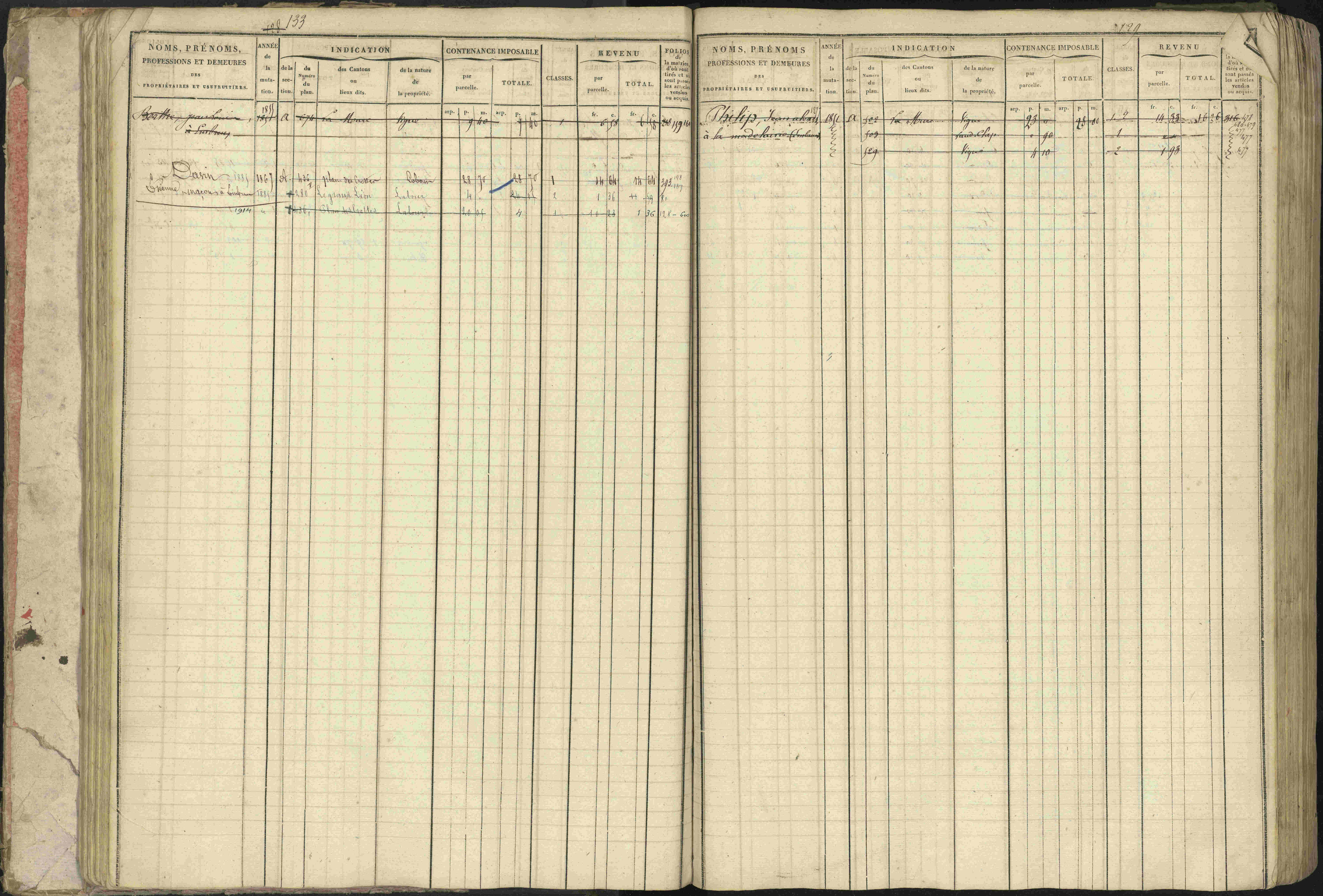 Baratier - 3 P 202/1 - 3 P 202/1 - Matrice, folios 1-440.
