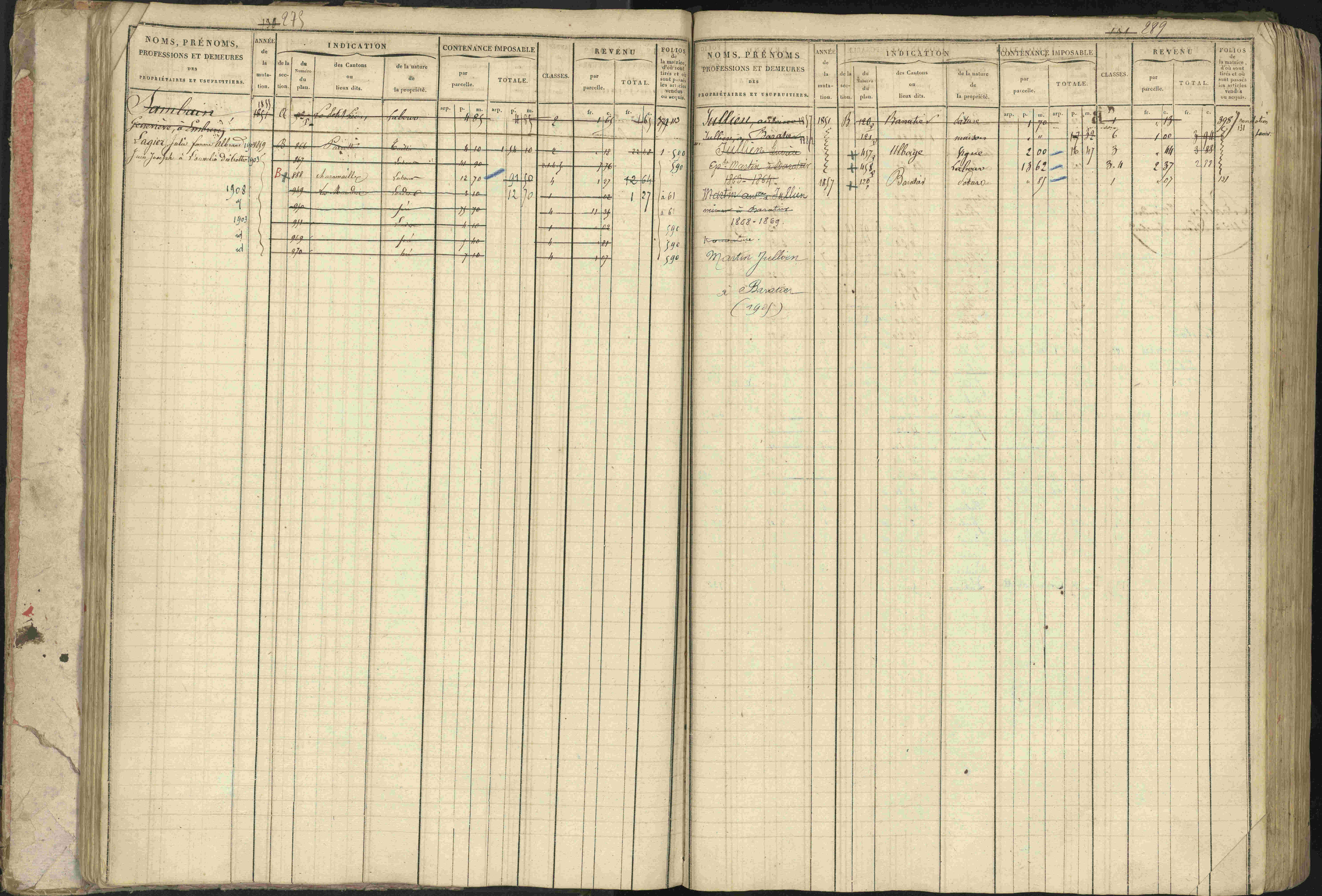Baratier - 3 P 202/1 - 3 P 202/1 - Matrice, folios 1-440.