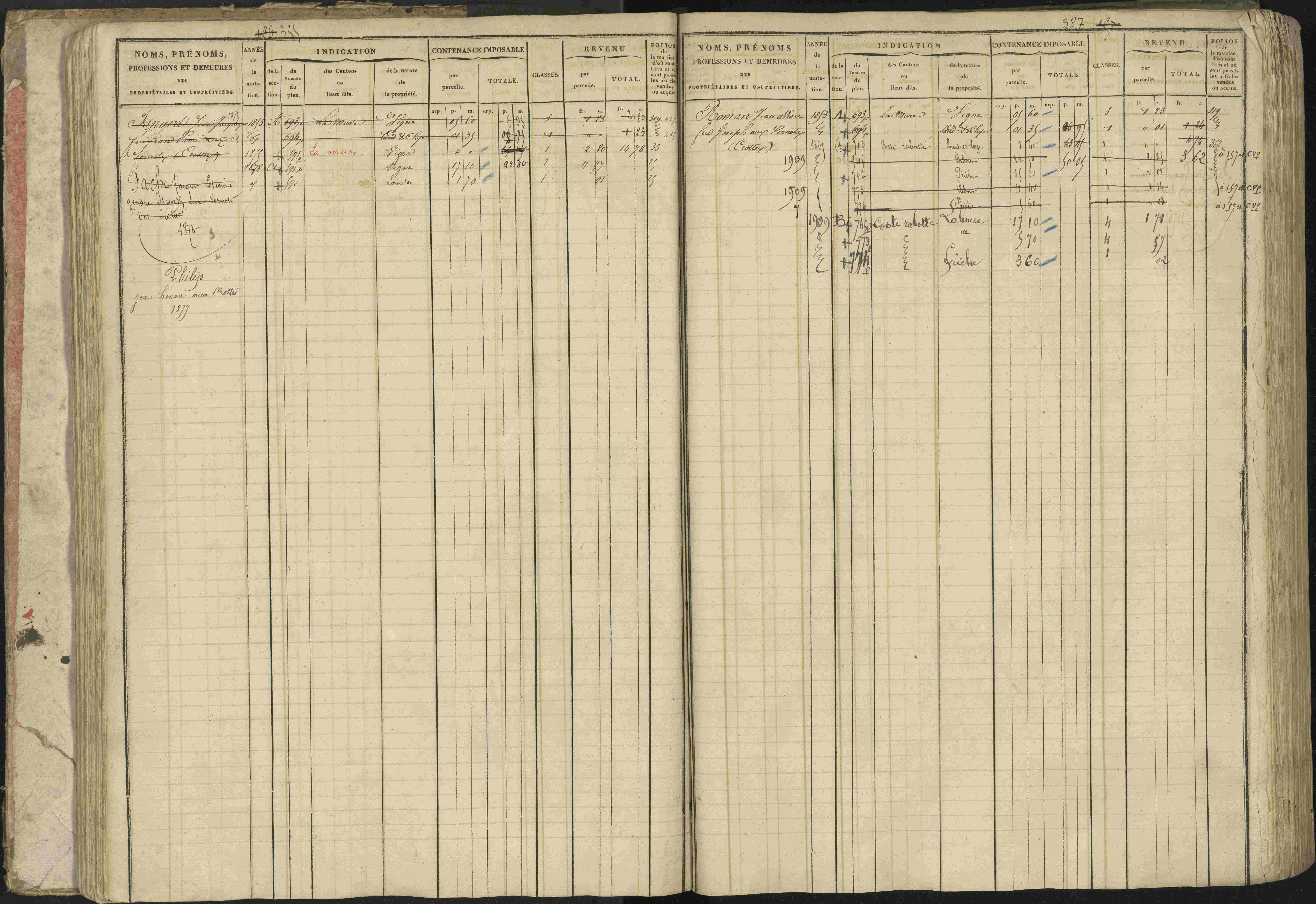 Baratier - 3 P 202/1 - 3 P 202/1 - Matrice, folios 1-440.