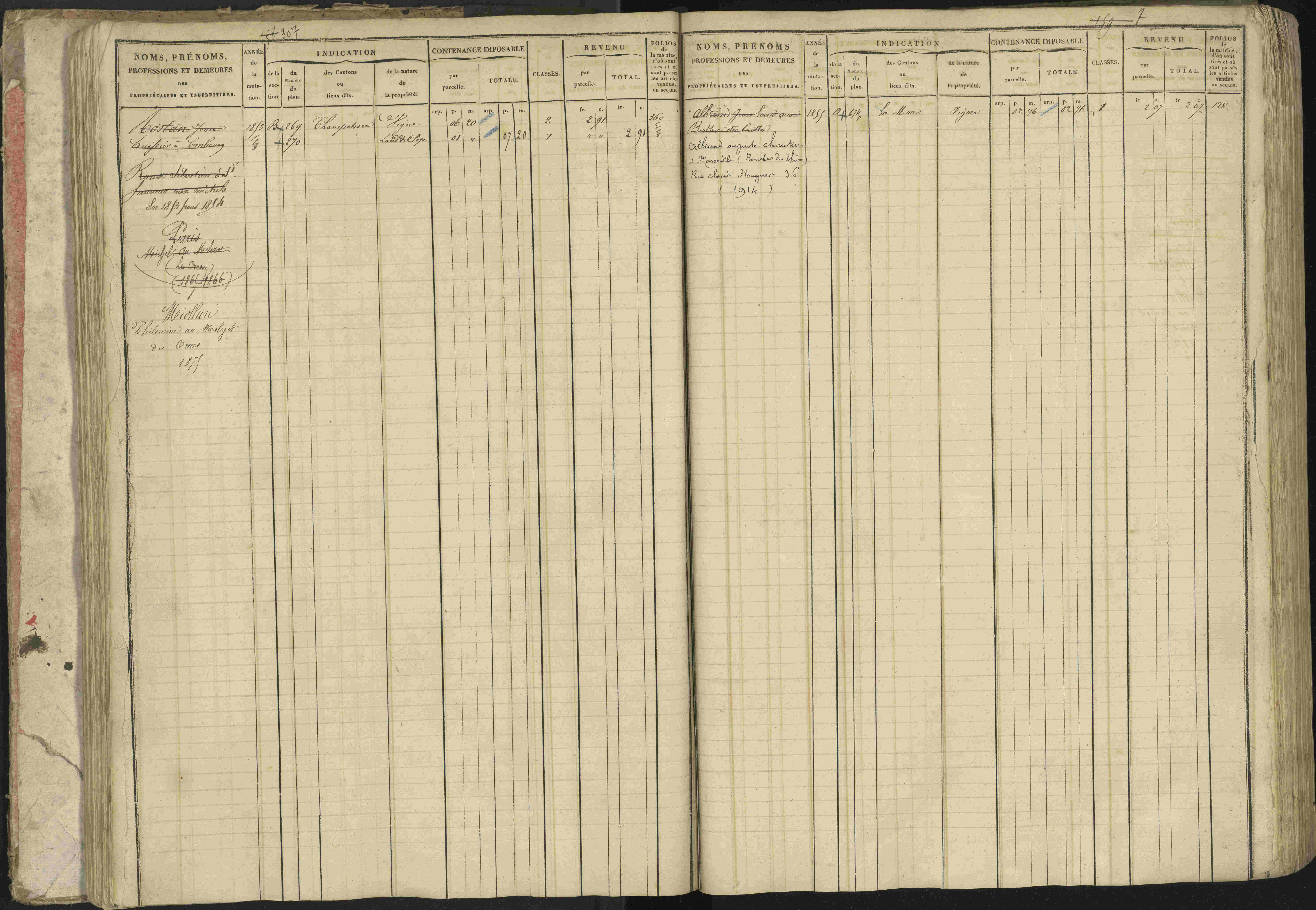 Baratier - 3 P 202/1 - 3 P 202/1 - Matrice, folios 1-440.