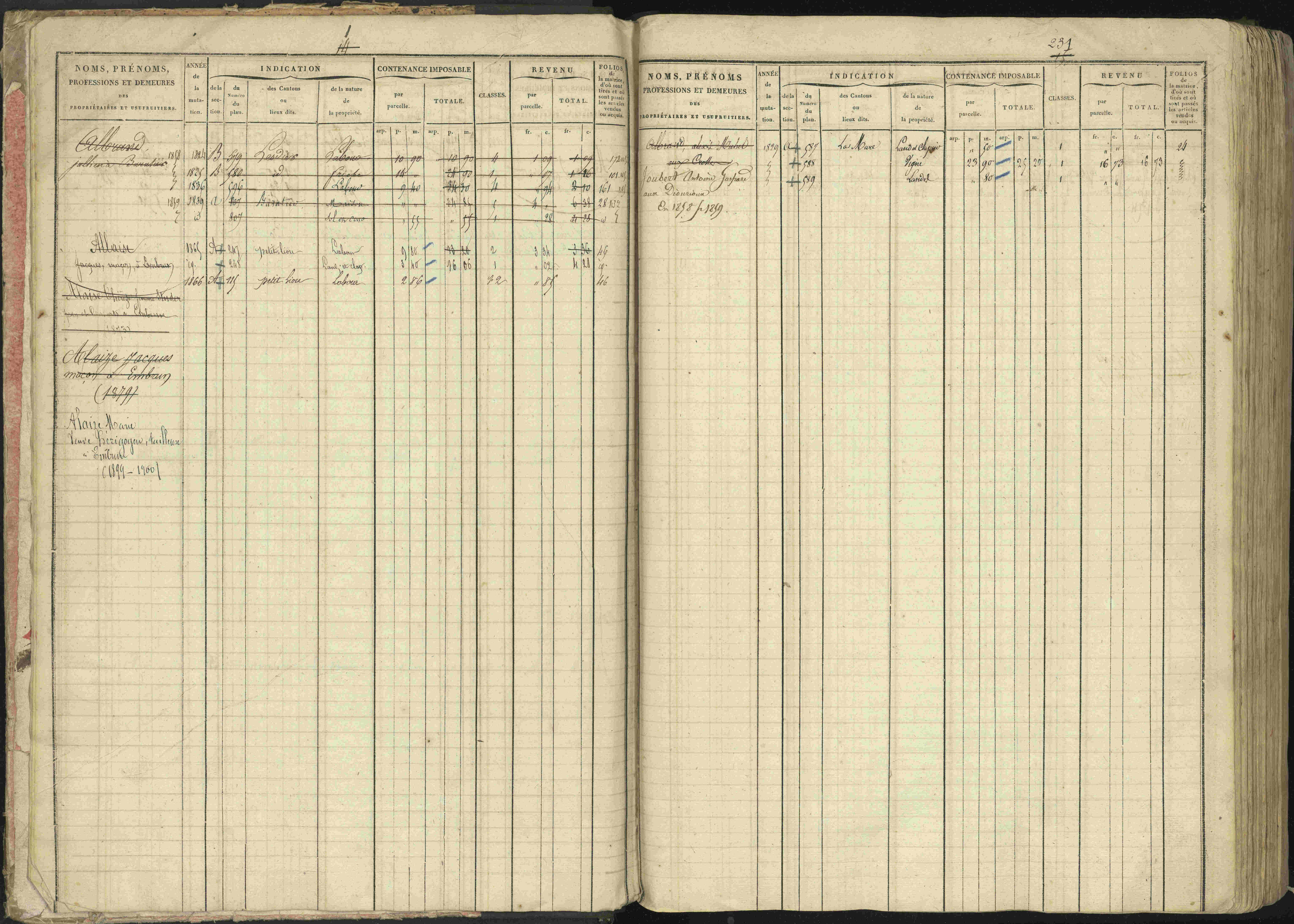 Baratier - 3 P 202/1 - 3 P 202/1 - Matrice, folios 1-440.