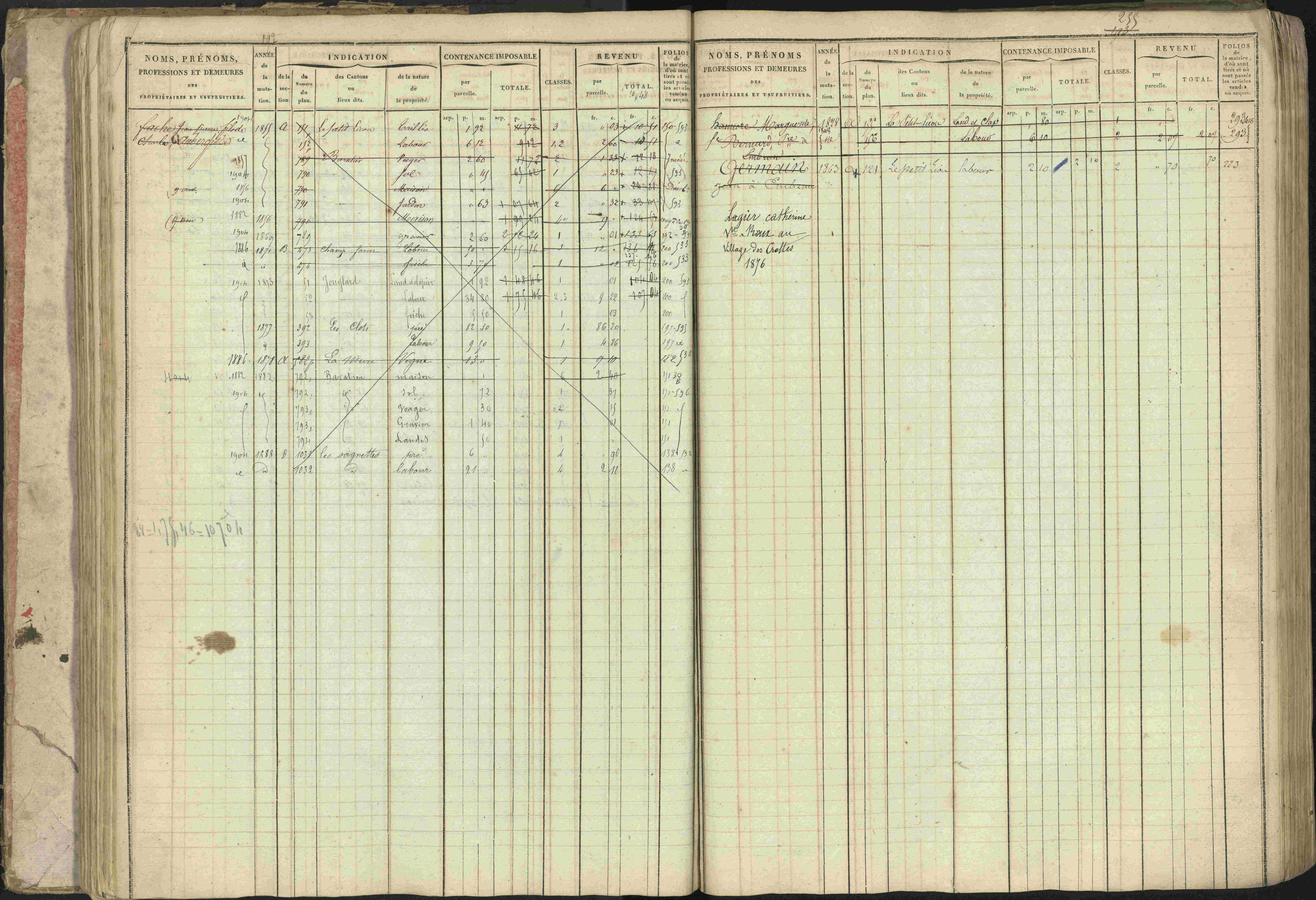 Baratier - 3 P 202/1 - 3 P 202/1 - Matrice, folios 1-440.