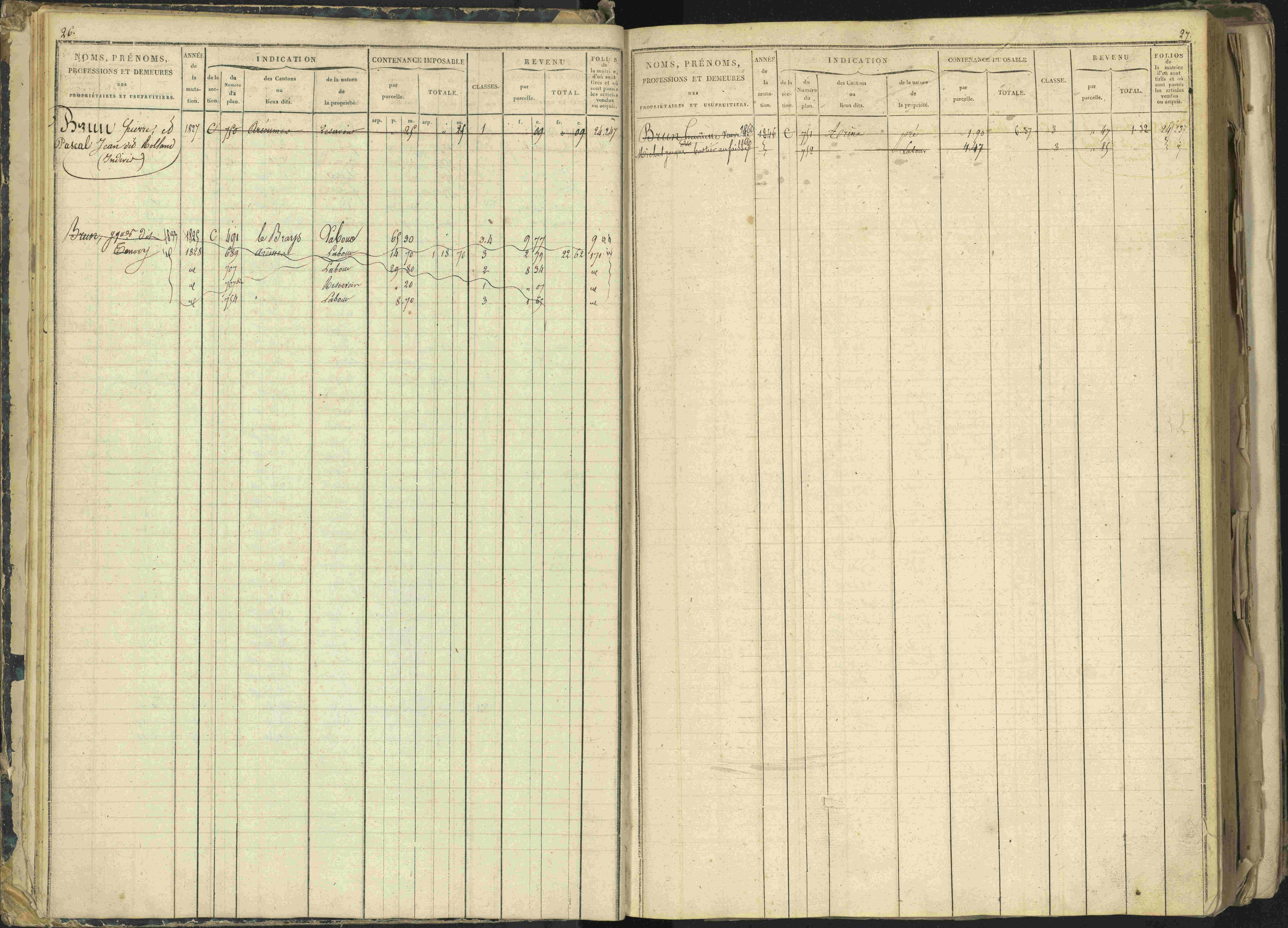 Barcillonnette - 3 P 208/1 - 3 P 208/1 - Matrice, folios 1-400.