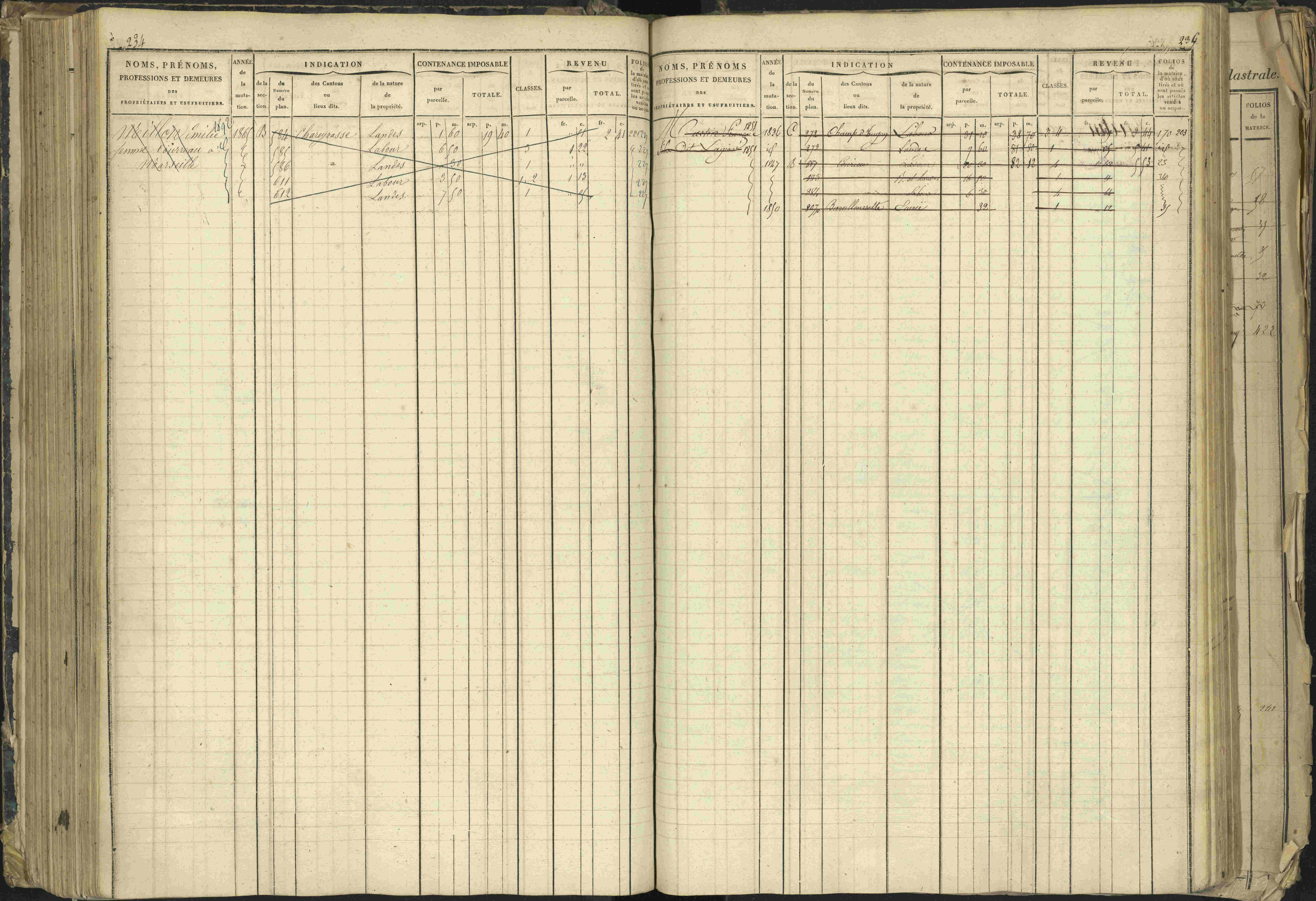 Barcillonnette - 3 P 208/1 - 3 P 208/1 - Matrice, folios 1-400.