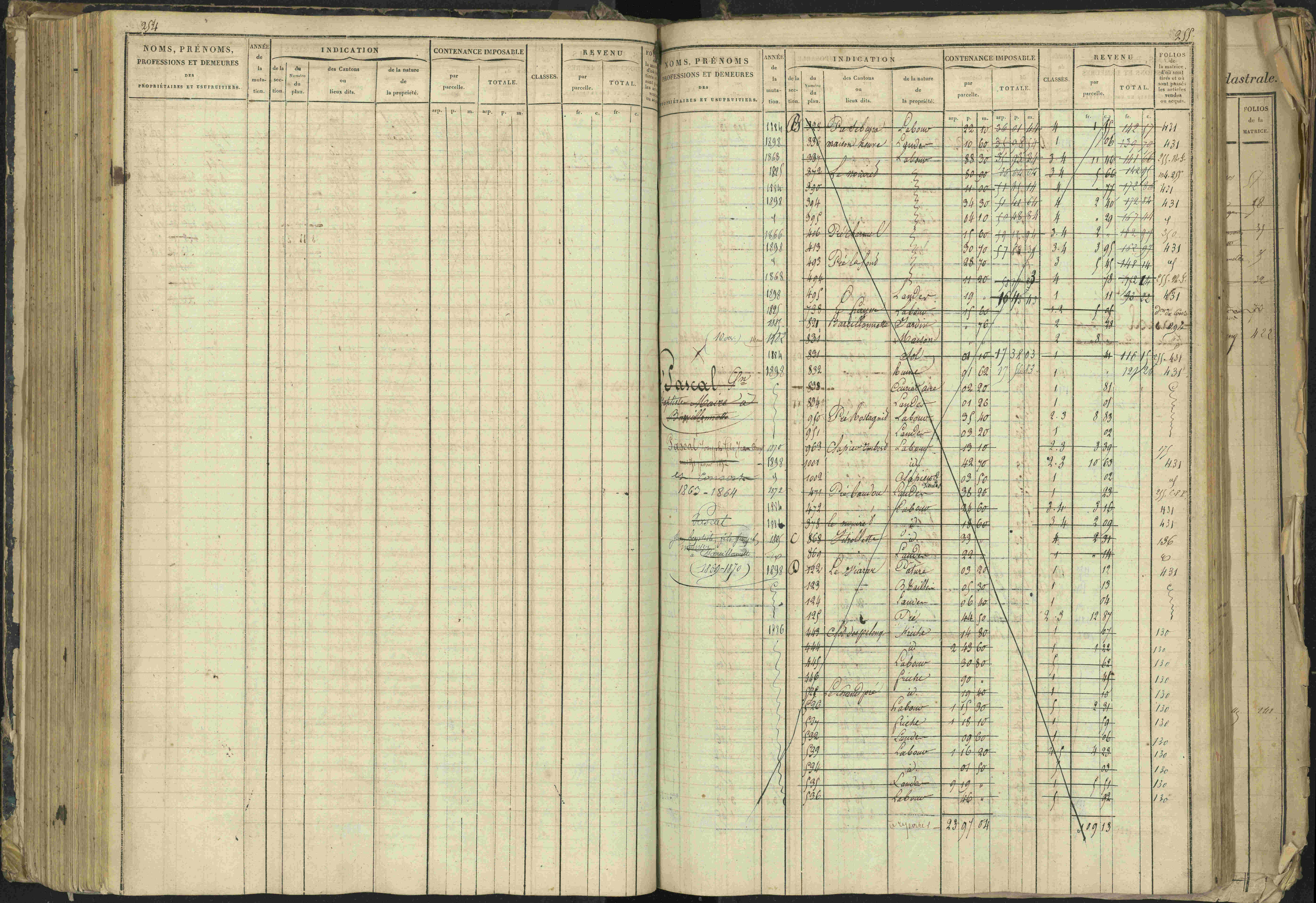 Barcillonnette - 3 P 208/1 - 3 P 208/1 - Matrice, folios 1-400.