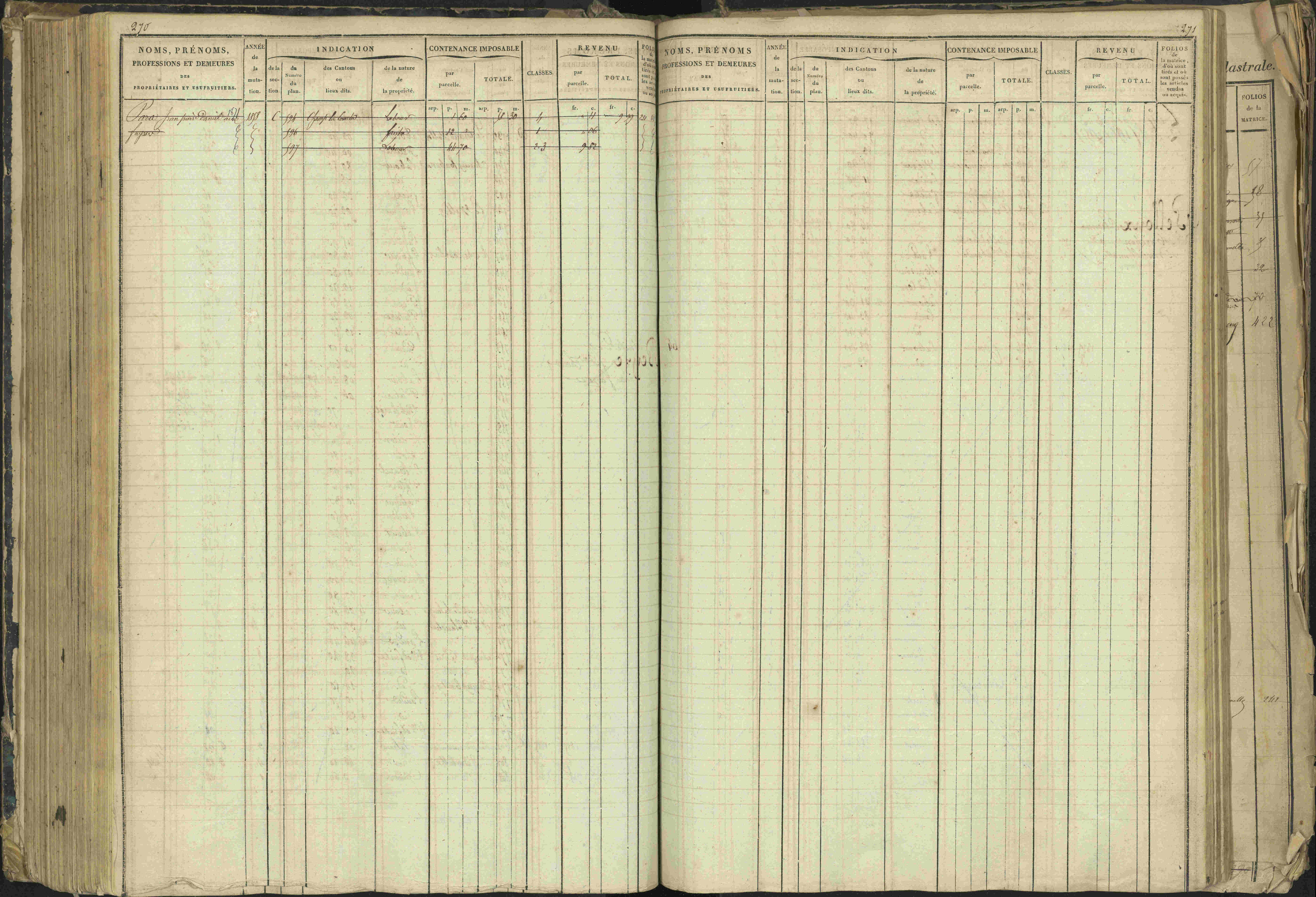Barcillonnette - 3 P 208/1 - 3 P 208/1 - Matrice, folios 1-400.