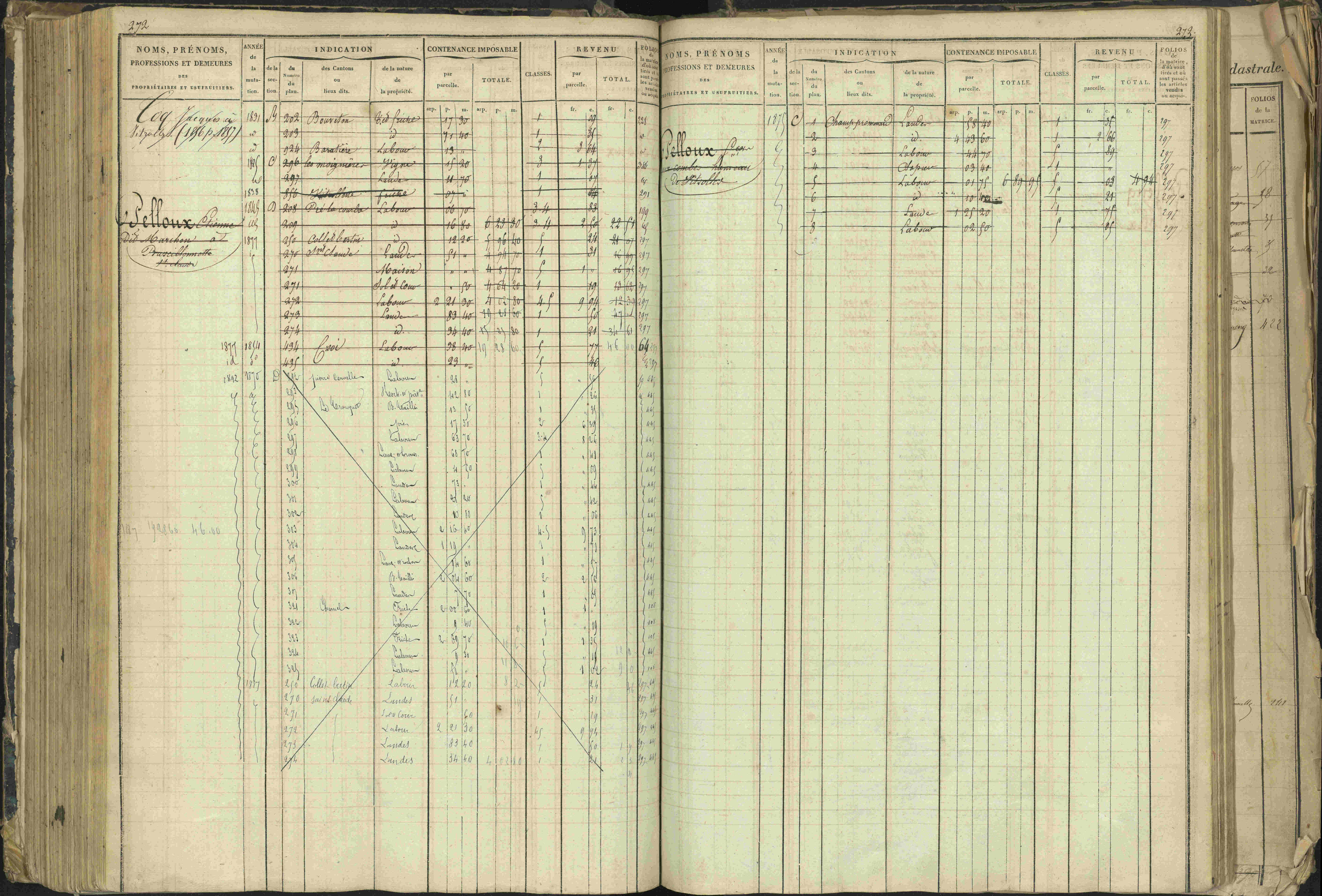 Barcillonnette - 3 P 208/1 - 3 P 208/1 - Matrice, folios 1-400.