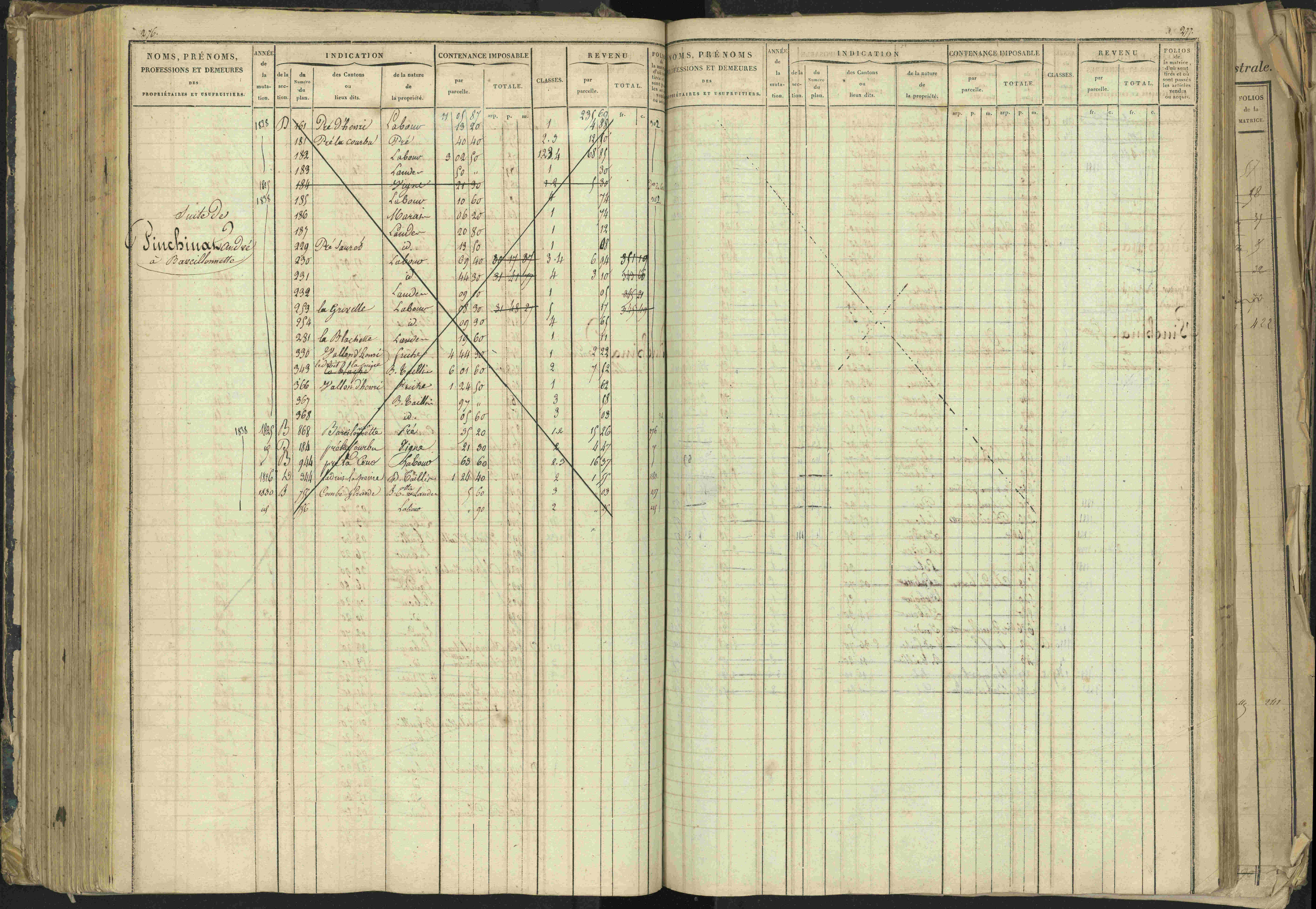 Barcillonnette - 3 P 208/1 - 3 P 208/1 - Matrice, folios 1-400.