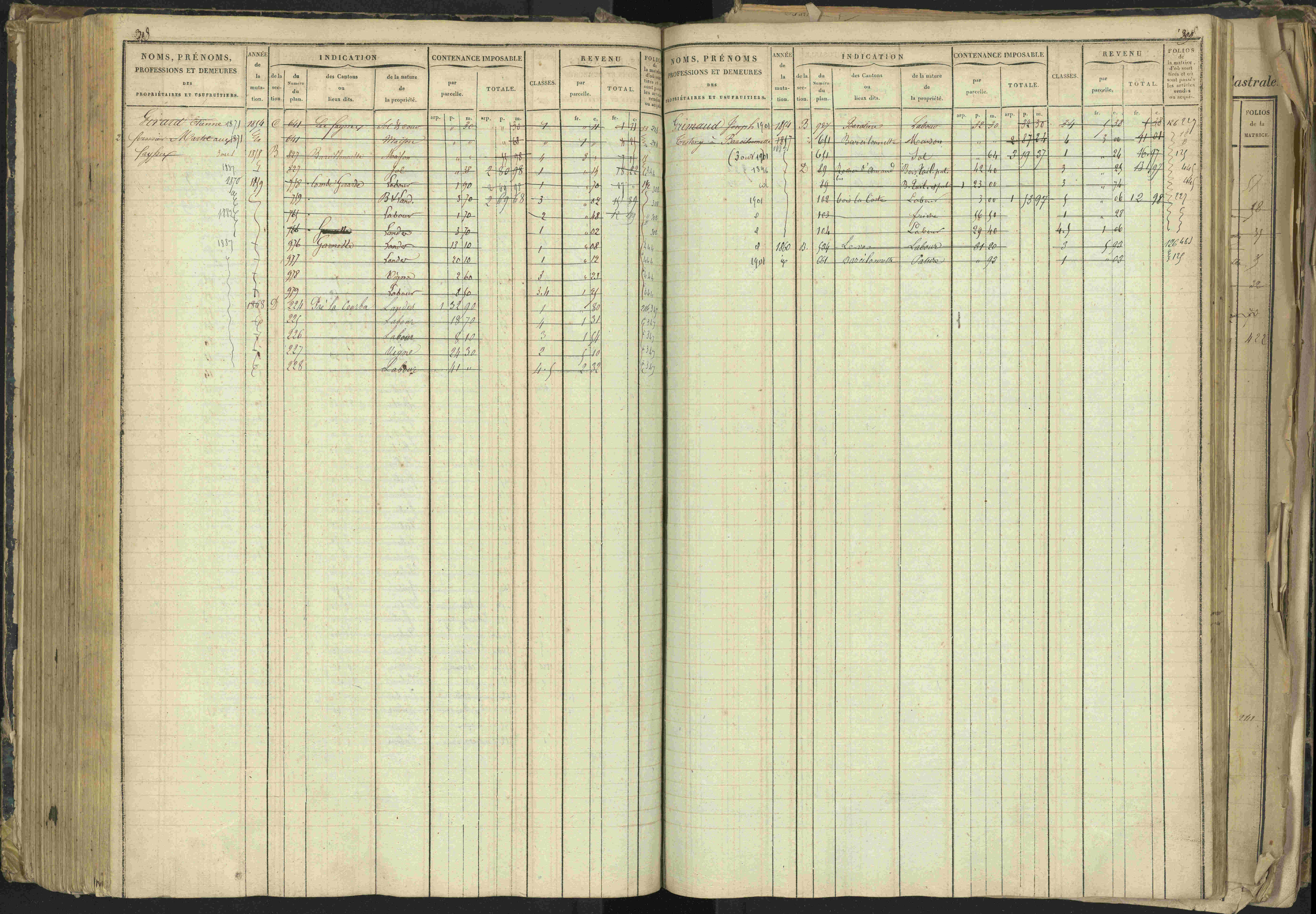 Barcillonnette - 3 P 208/1 - 3 P 208/1 - Matrice, folios 1-400.