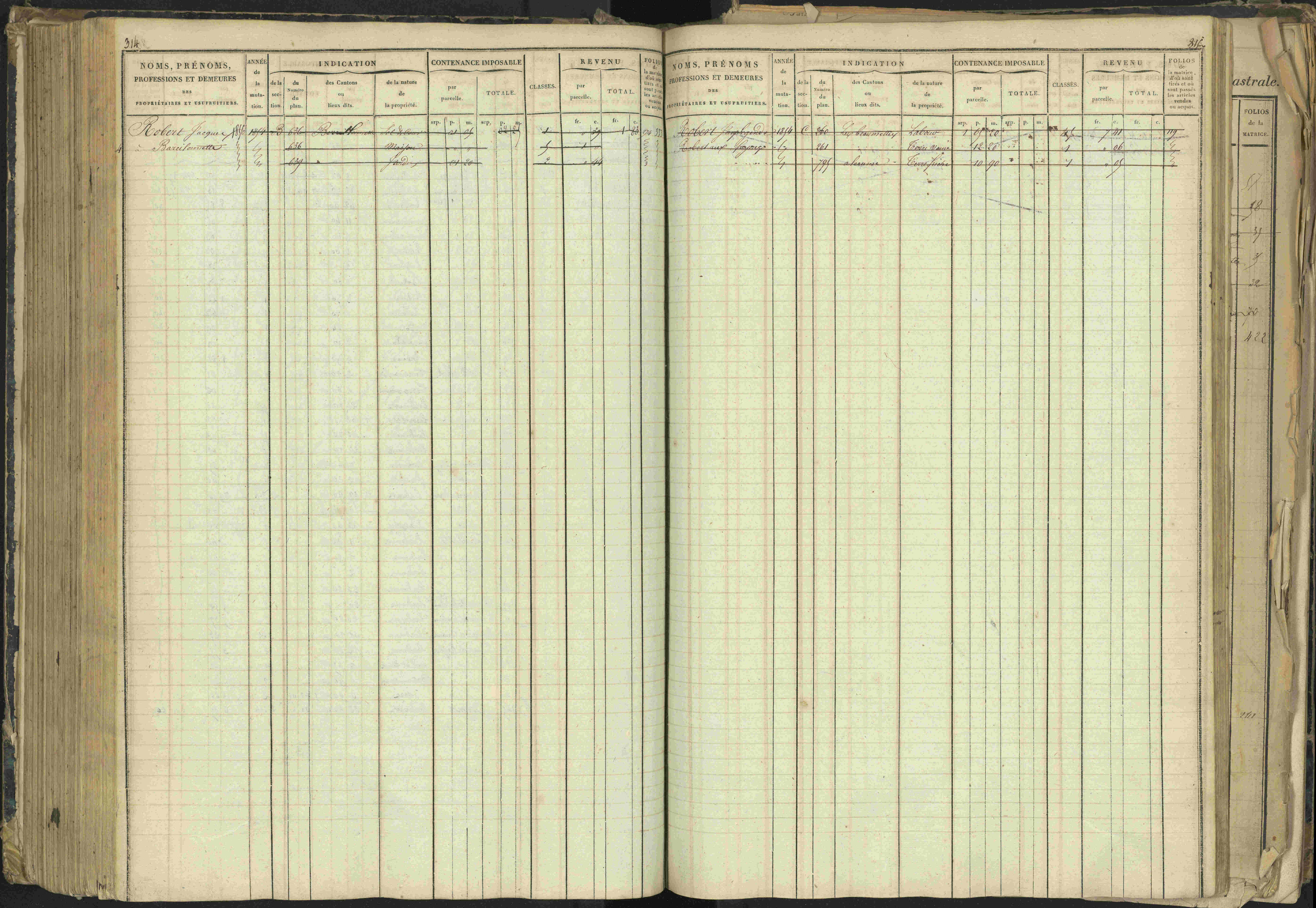 Barcillonnette - 3 P 208/1 - 3 P 208/1 - Matrice, folios 1-400.