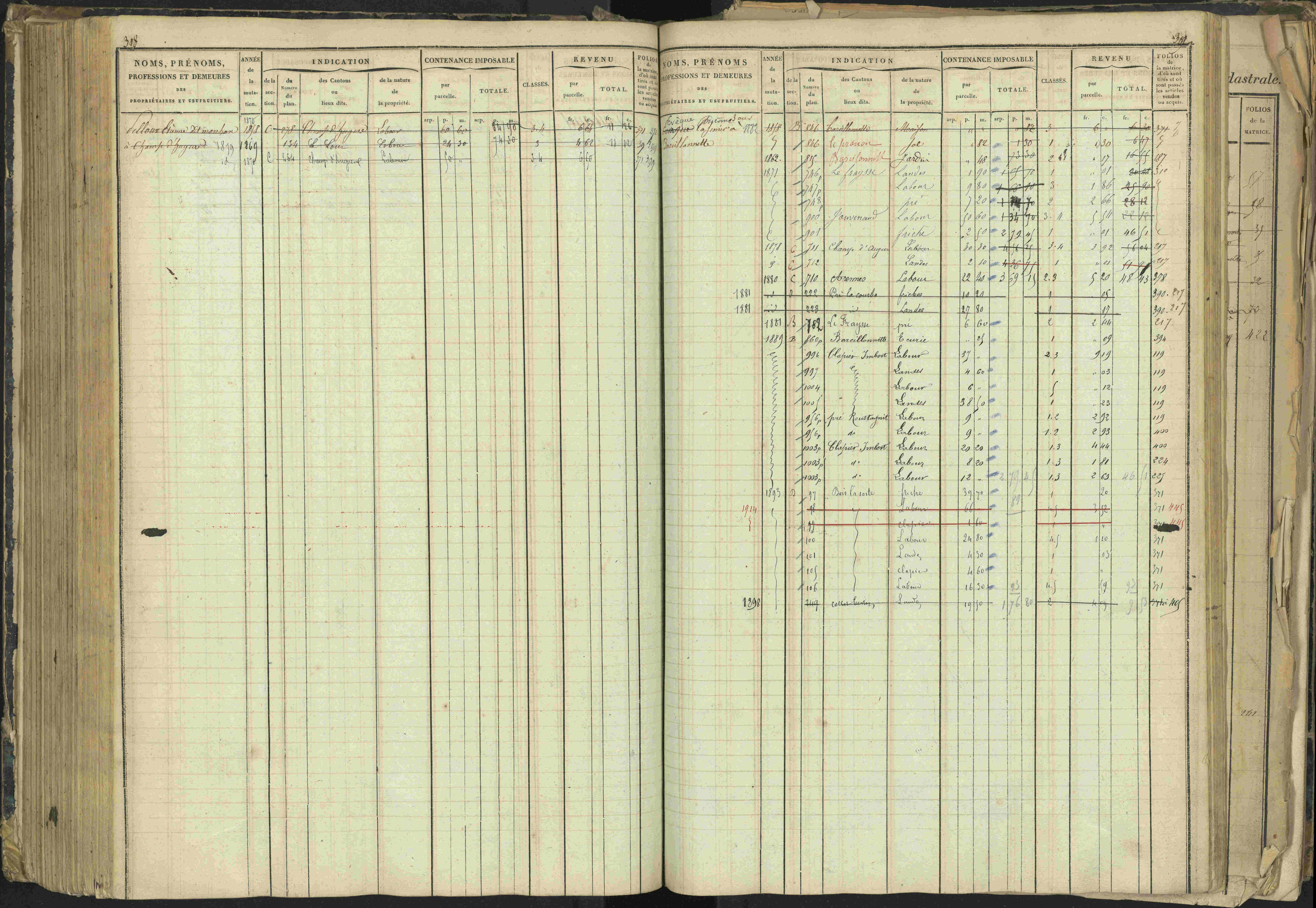 Barcillonnette - 3 P 208/1 - 3 P 208/1 - Matrice, folios 1-400.