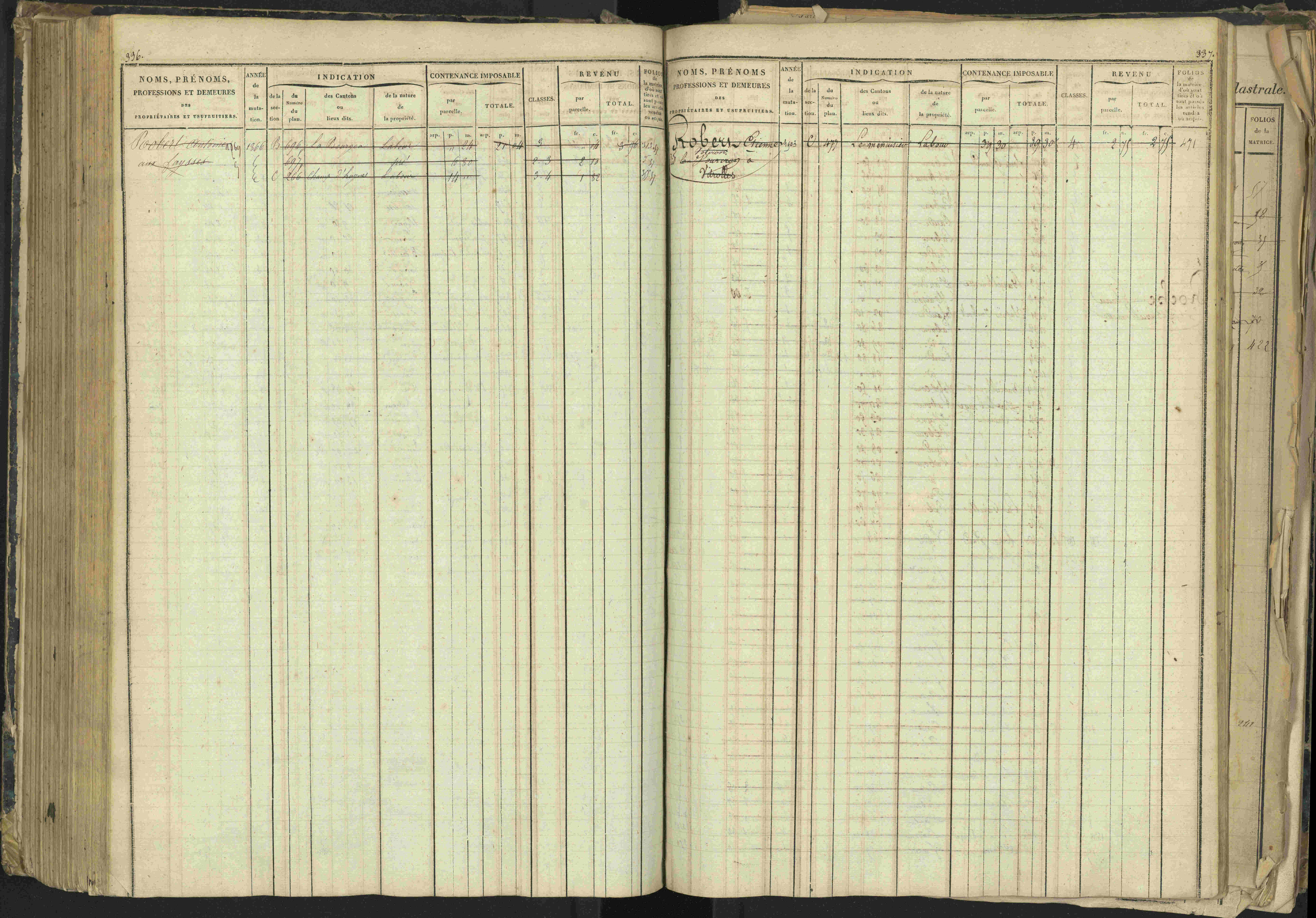 Barcillonnette - 3 P 208/1 - 3 P 208/1 - Matrice, folios 1-400.