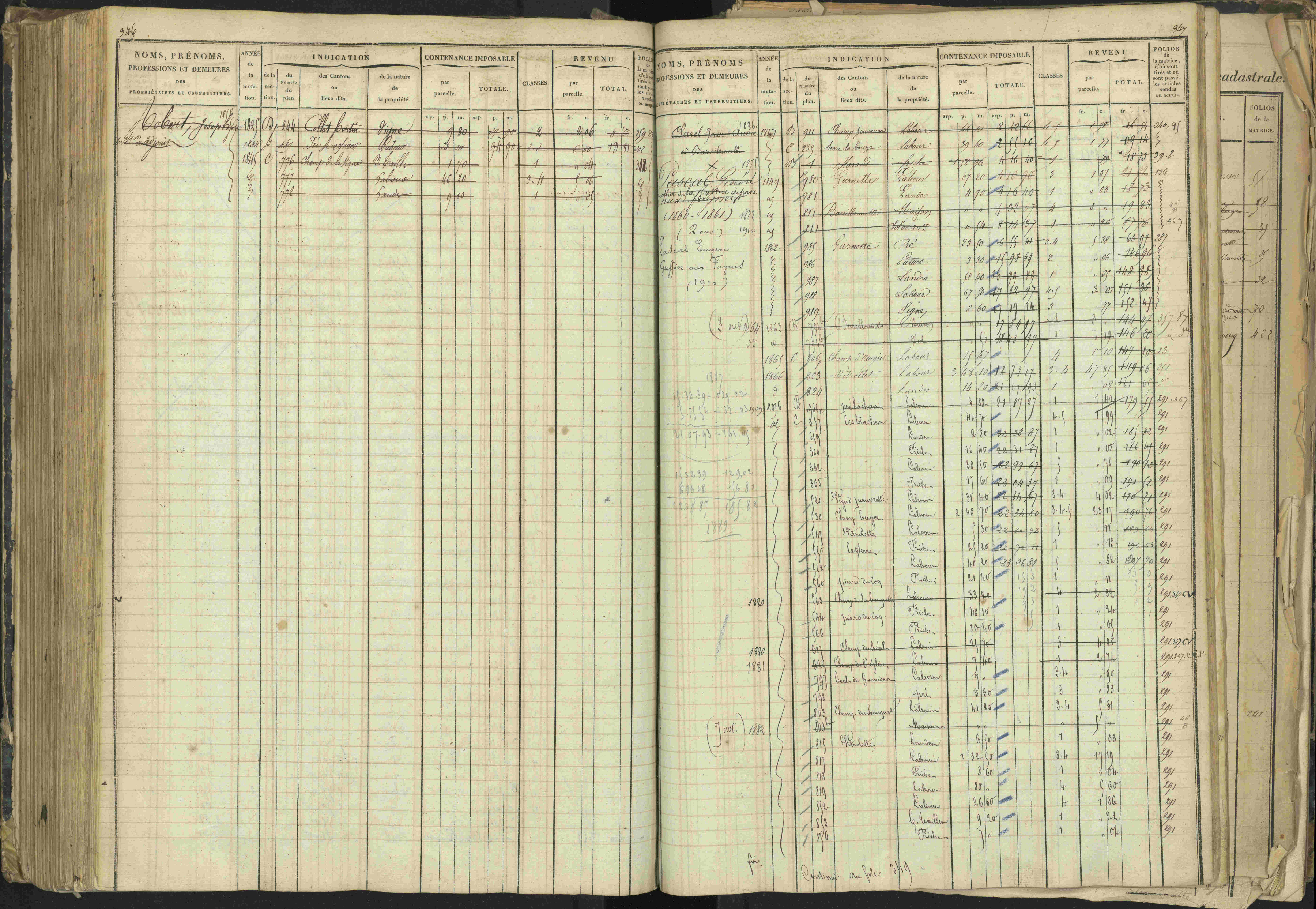 Barcillonnette - 3 P 208/1 - 3 P 208/1 - Matrice, folios 1-400.