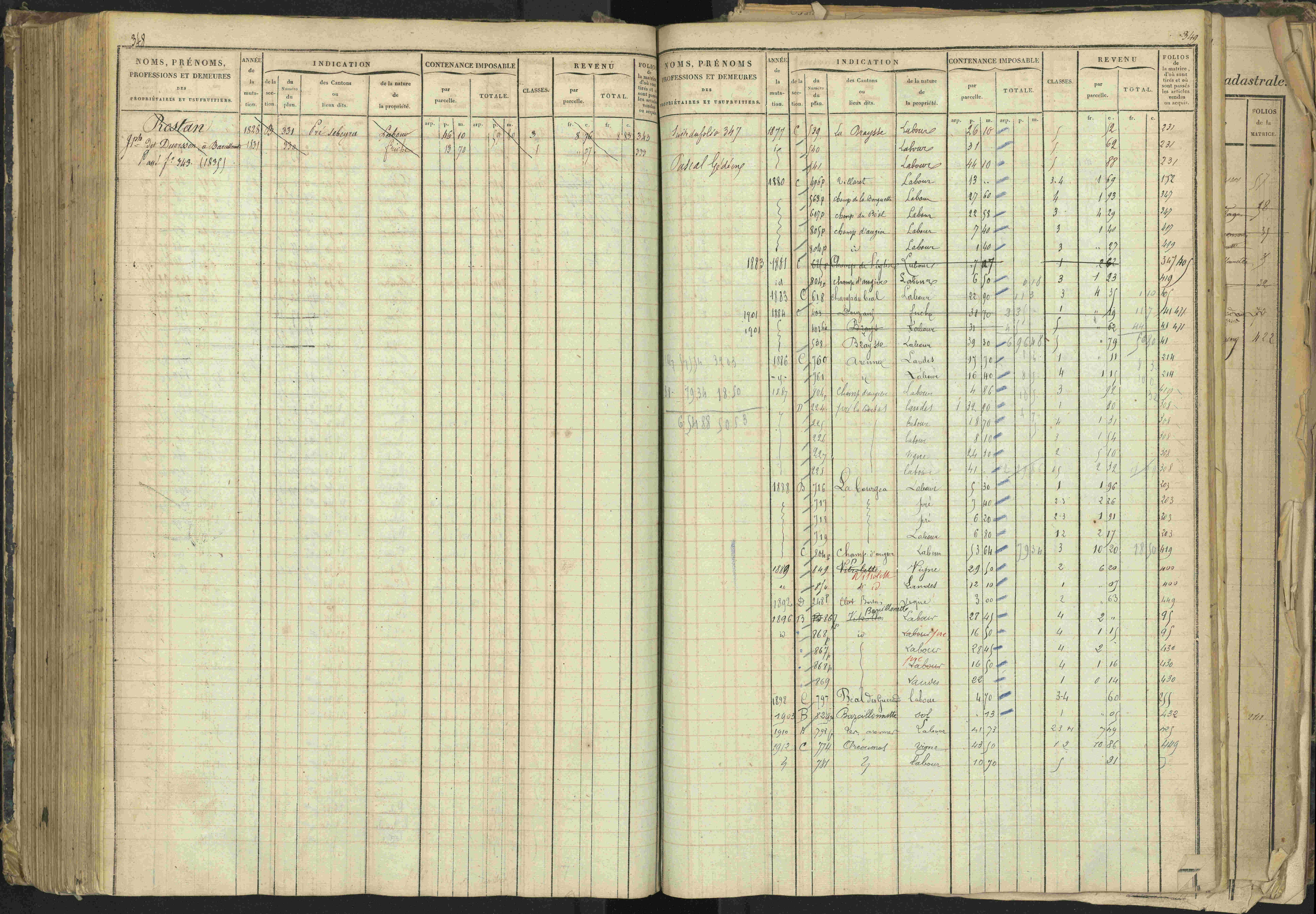 Barcillonnette - 3 P 208/1 - 3 P 208/1 - Matrice, folios 1-400.