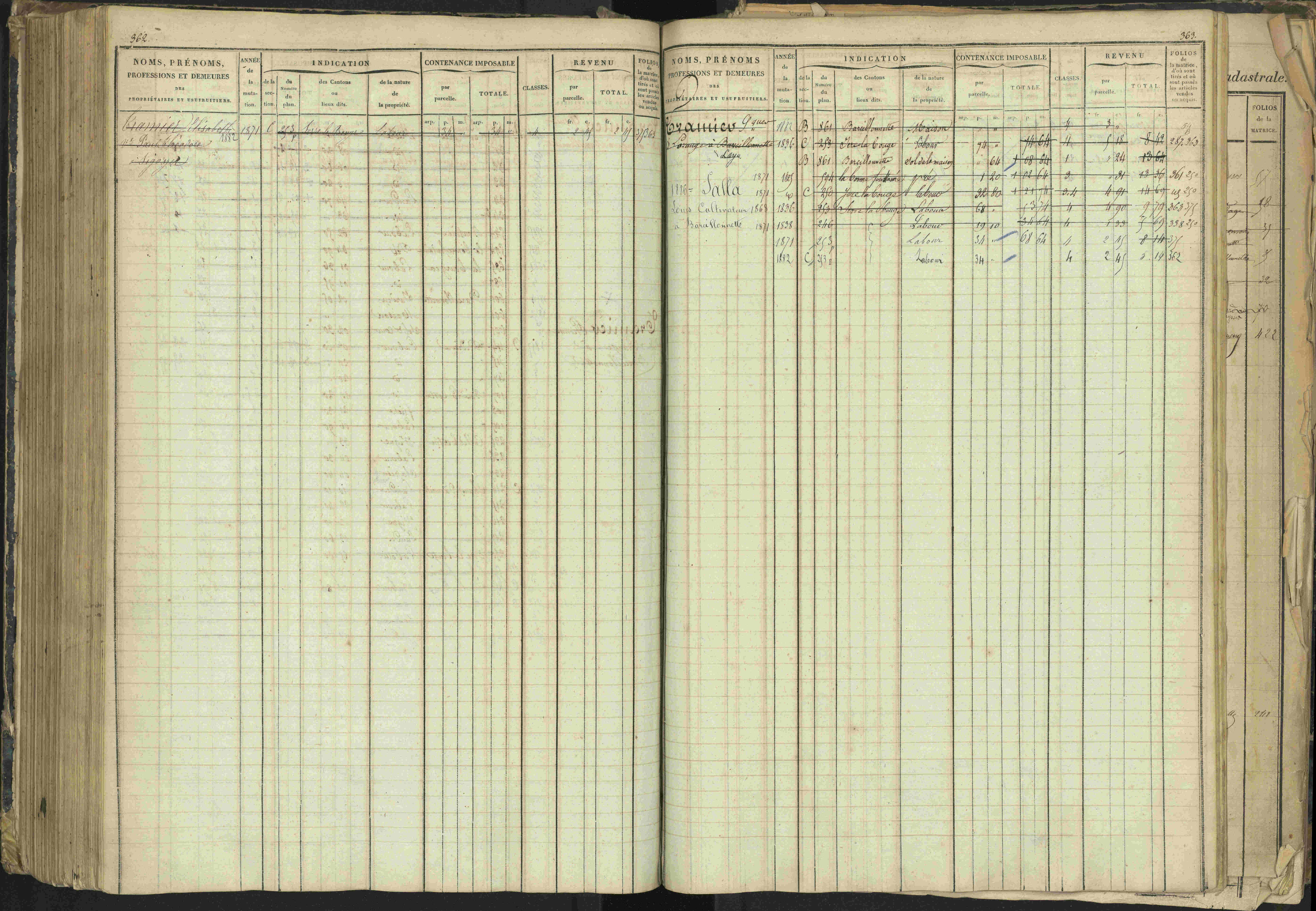 Barcillonnette - 3 P 208/1 - 3 P 208/1 - Matrice, folios 1-400.