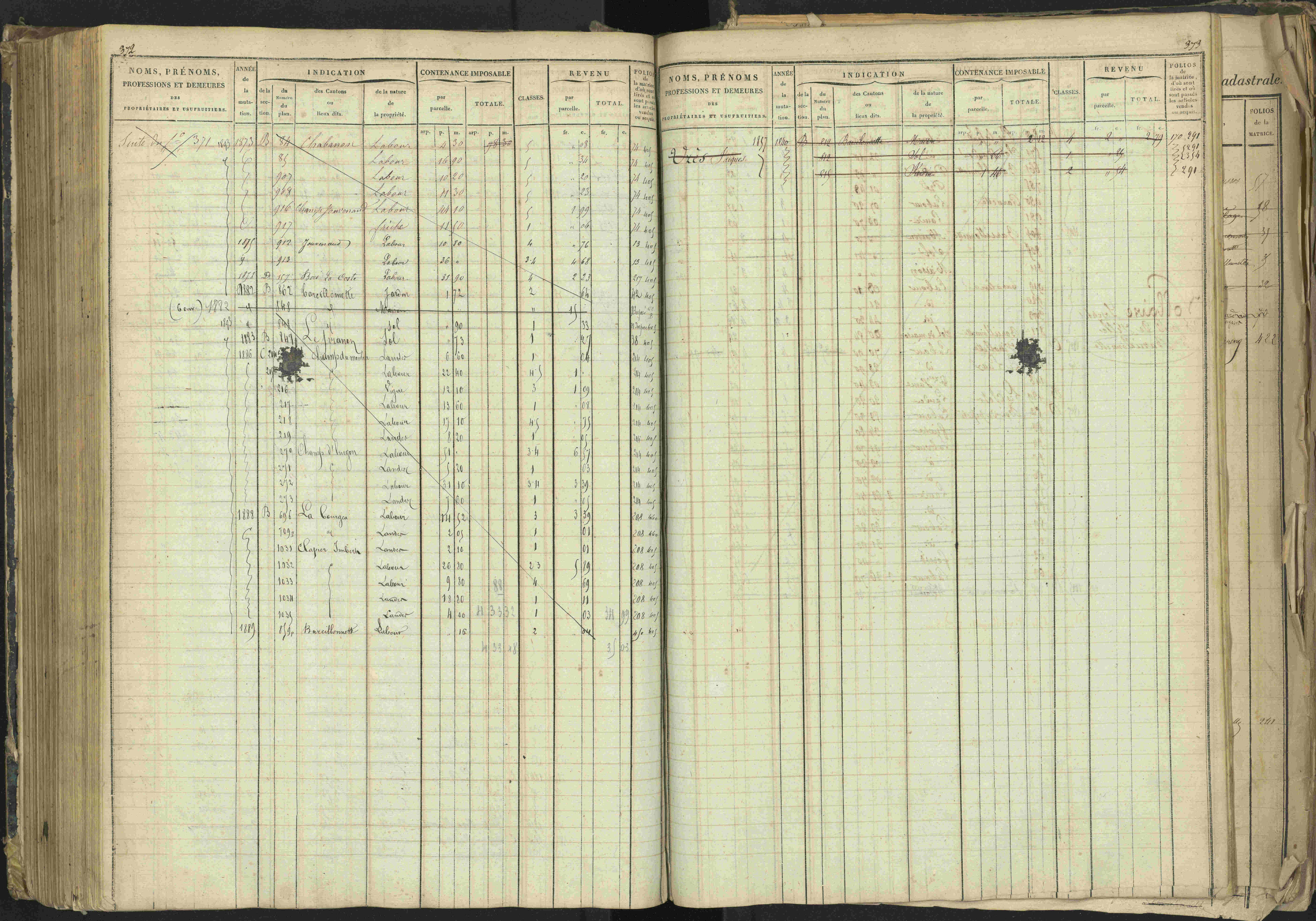 Barcillonnette - 3 P 208/1 - 3 P 208/1 - Matrice, folios 1-400.