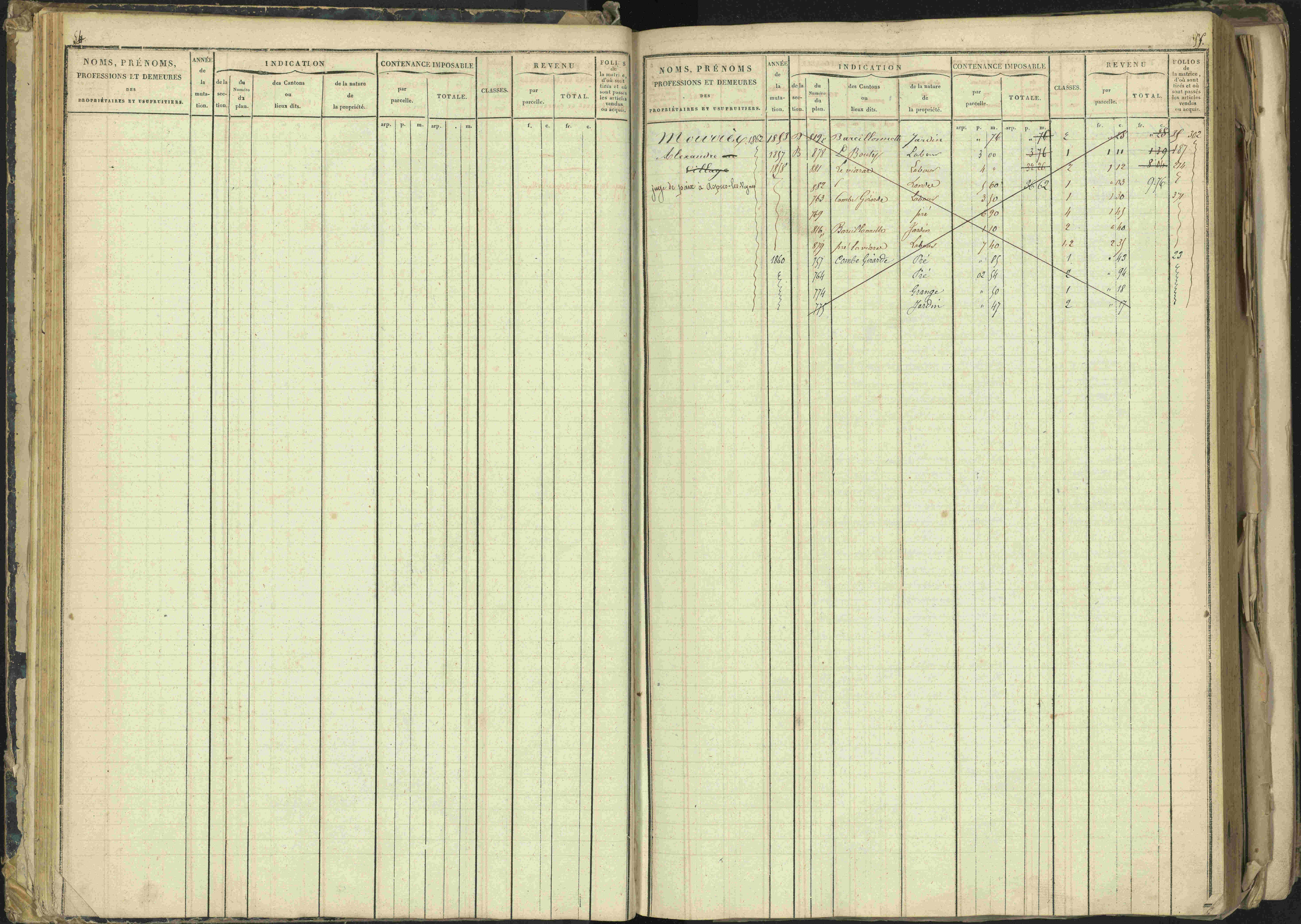 Barcillonnette - 3 P 208/1 - 3 P 208/1 - Matrice, folios 1-400.