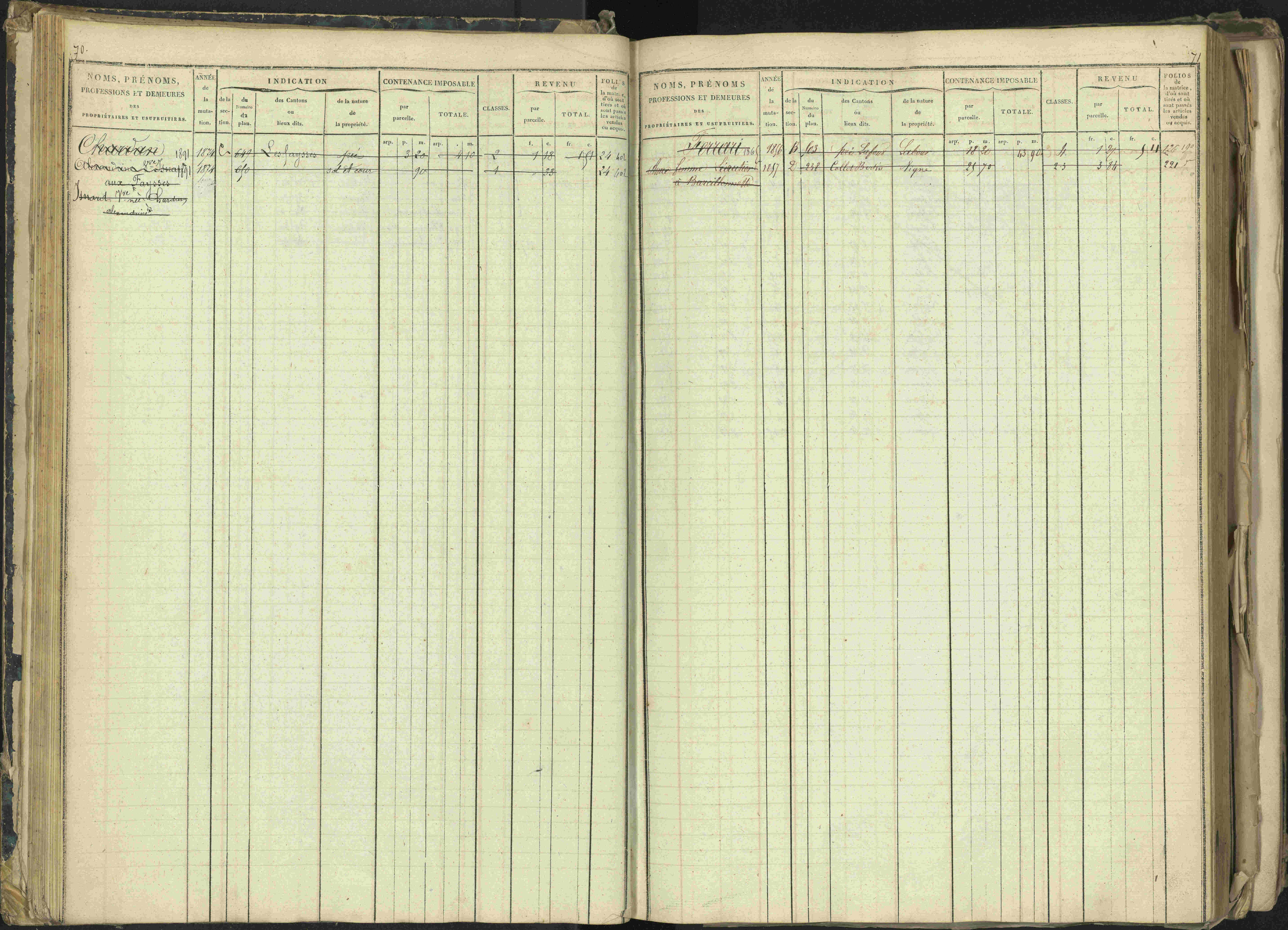 Barcillonnette - 3 P 208/1 - 3 P 208/1 - Matrice, folios 1-400.