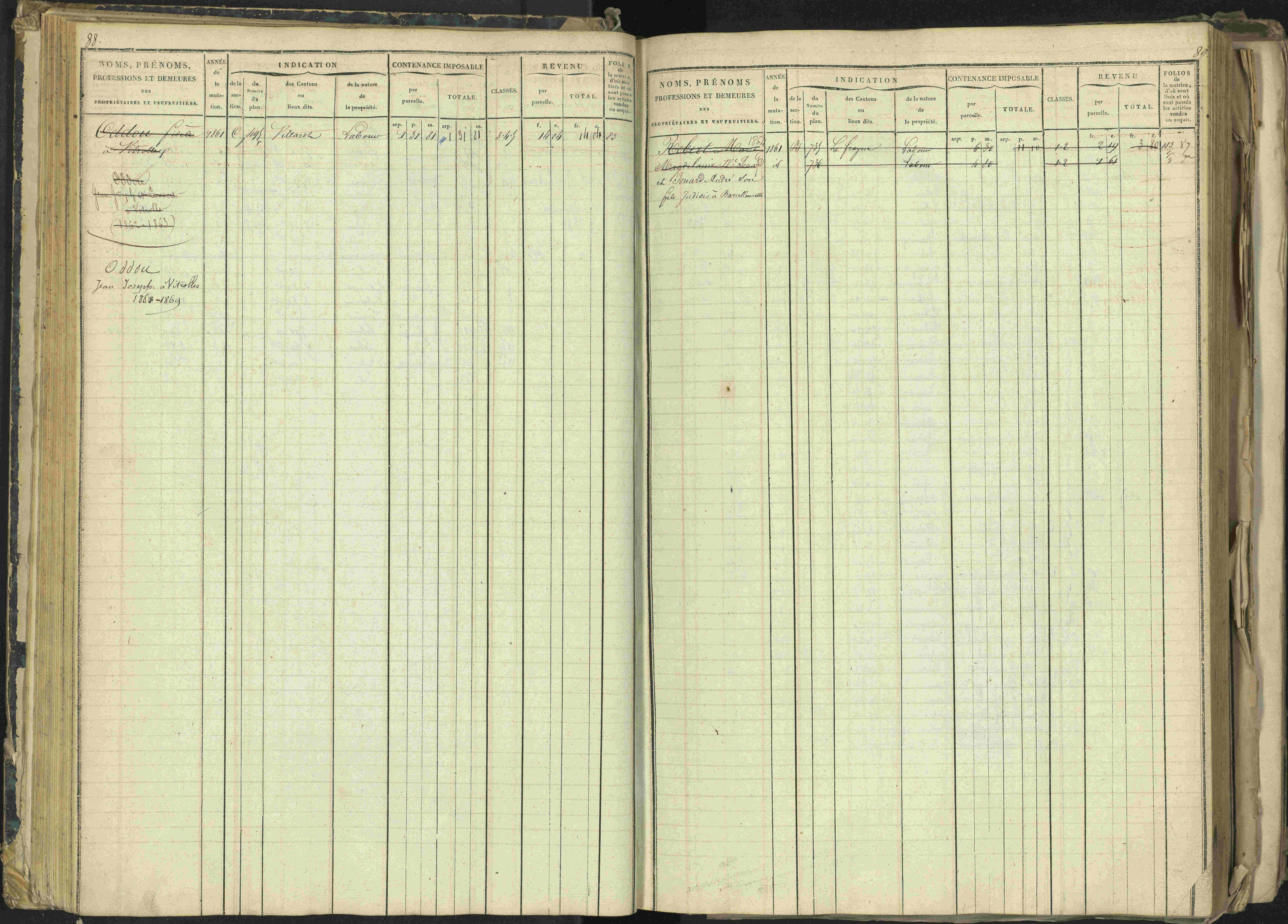 Barcillonnette - 3 P 208/1 - 3 P 208/1 - Matrice, folios 1-400.